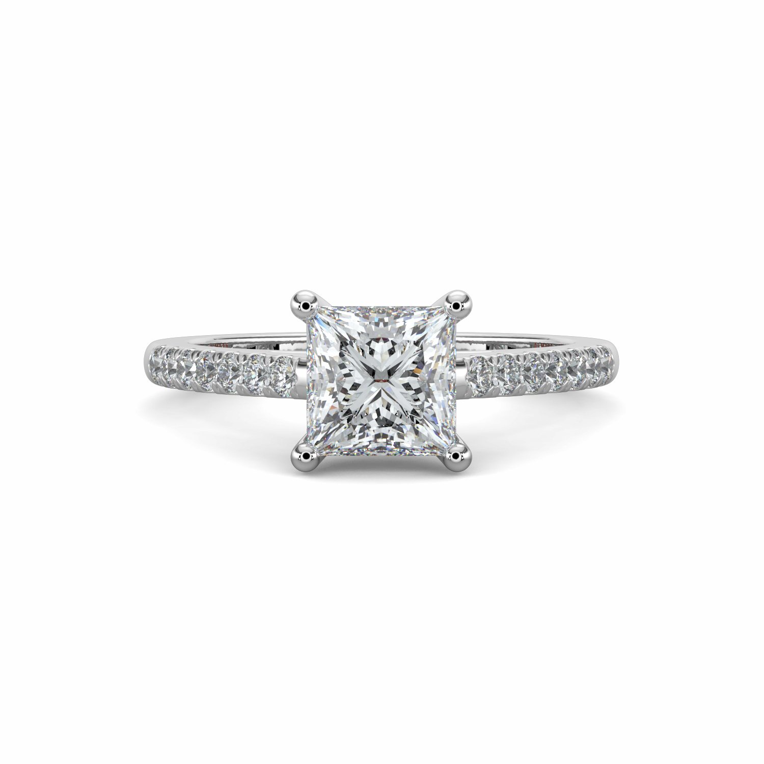 18K White Gold Denisa Engagement Ring