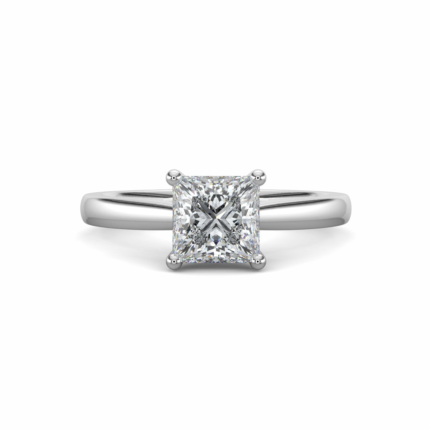 18K White Gold Lottie Engagement Ring