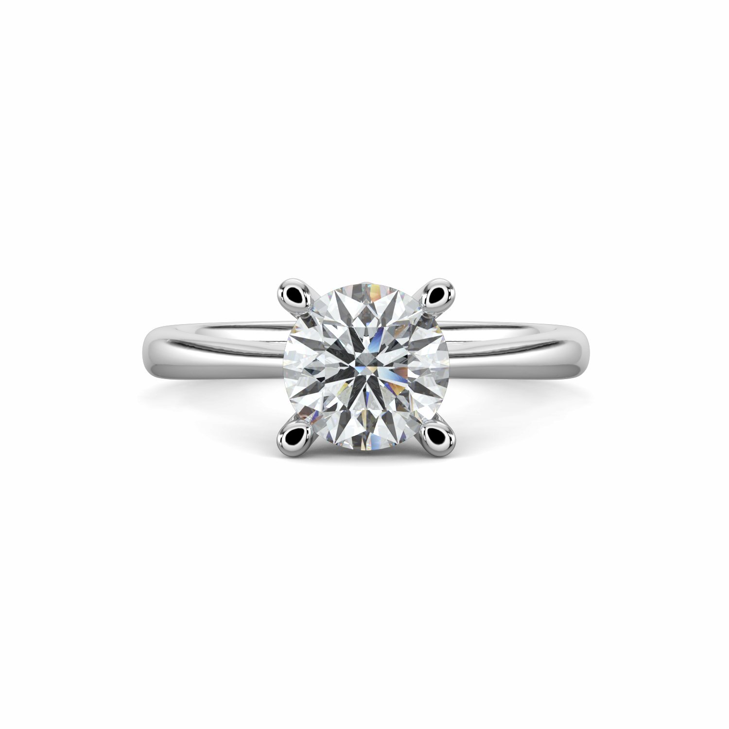 18K White Gold Belle Engagement Ring