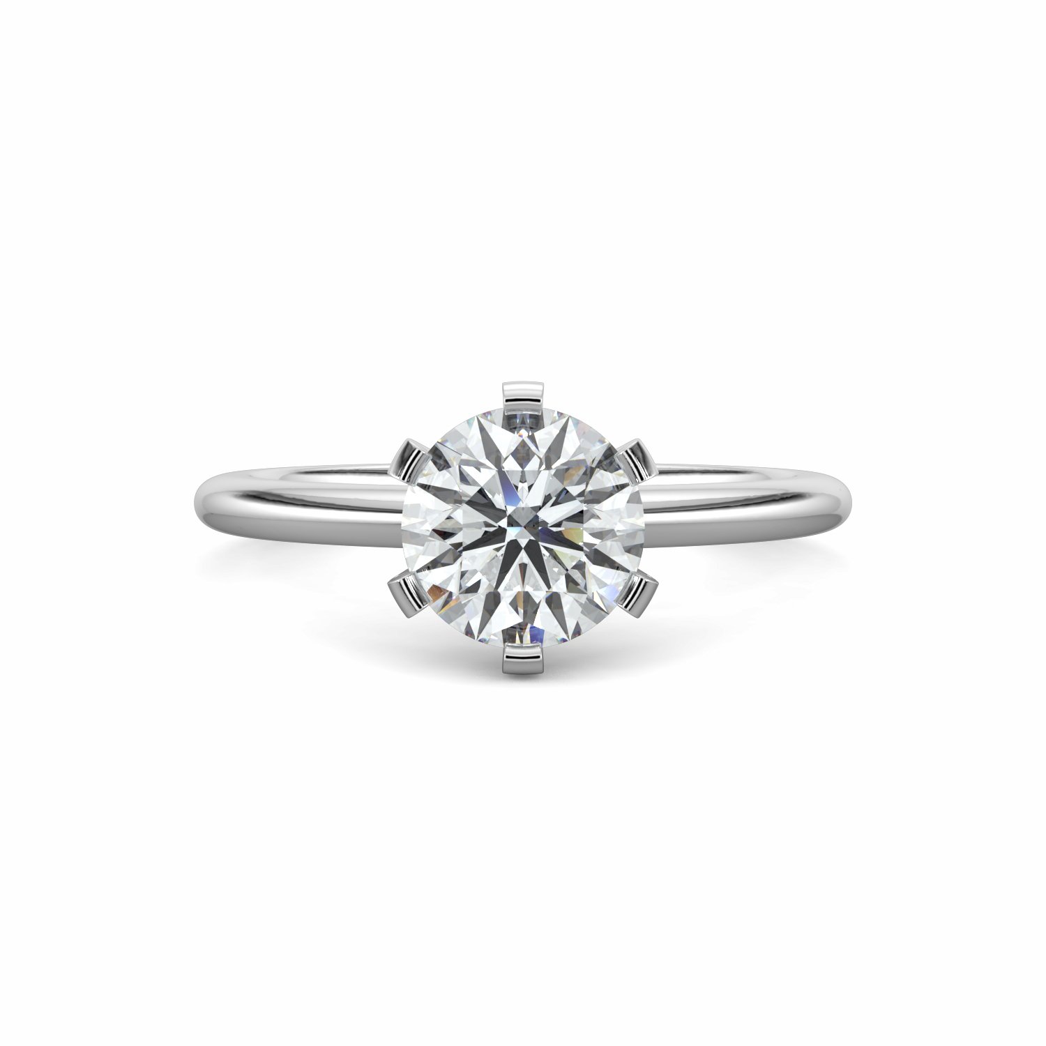 18K White Gold Elvira Engagement Ring