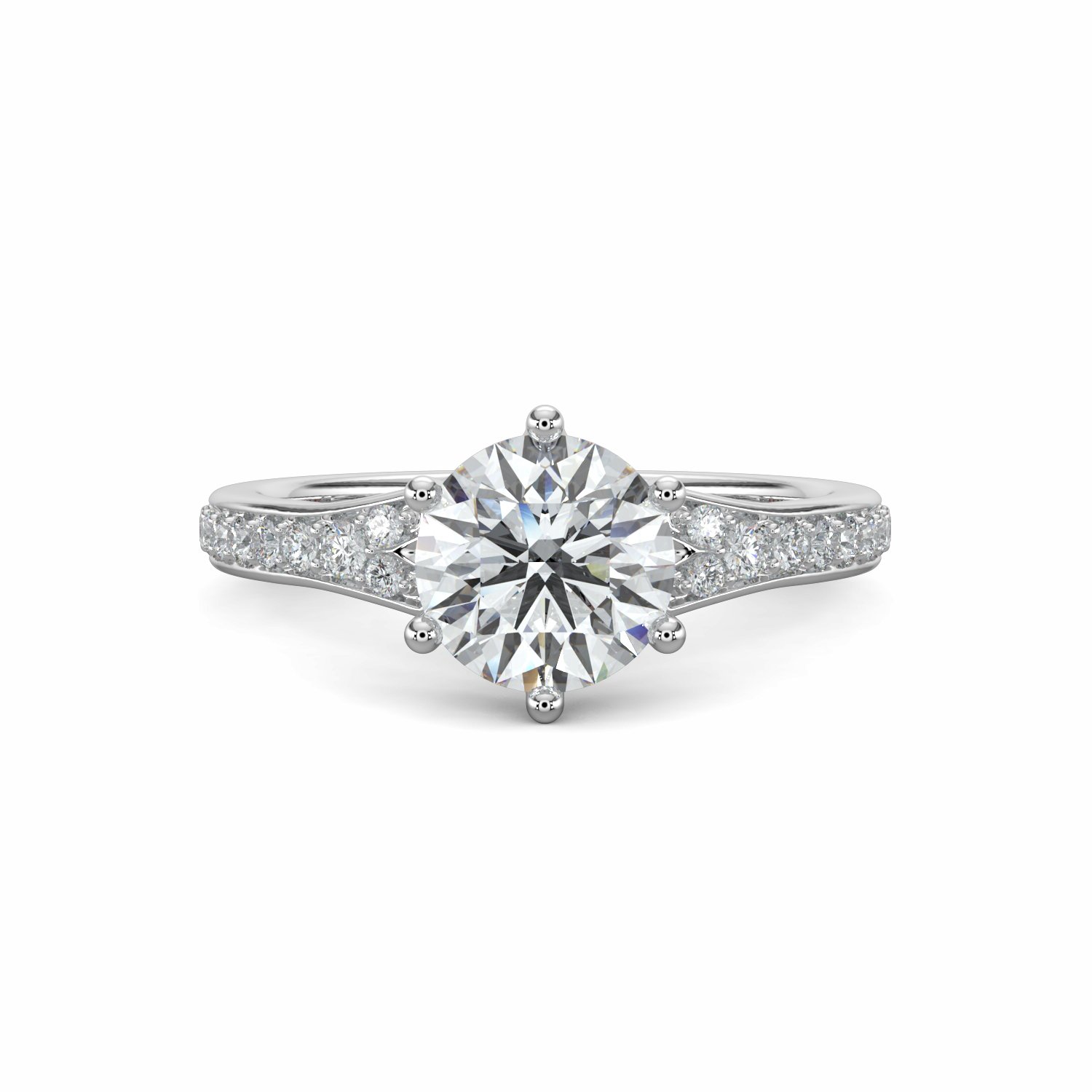 18K White Gold Tiana Engagement Ring