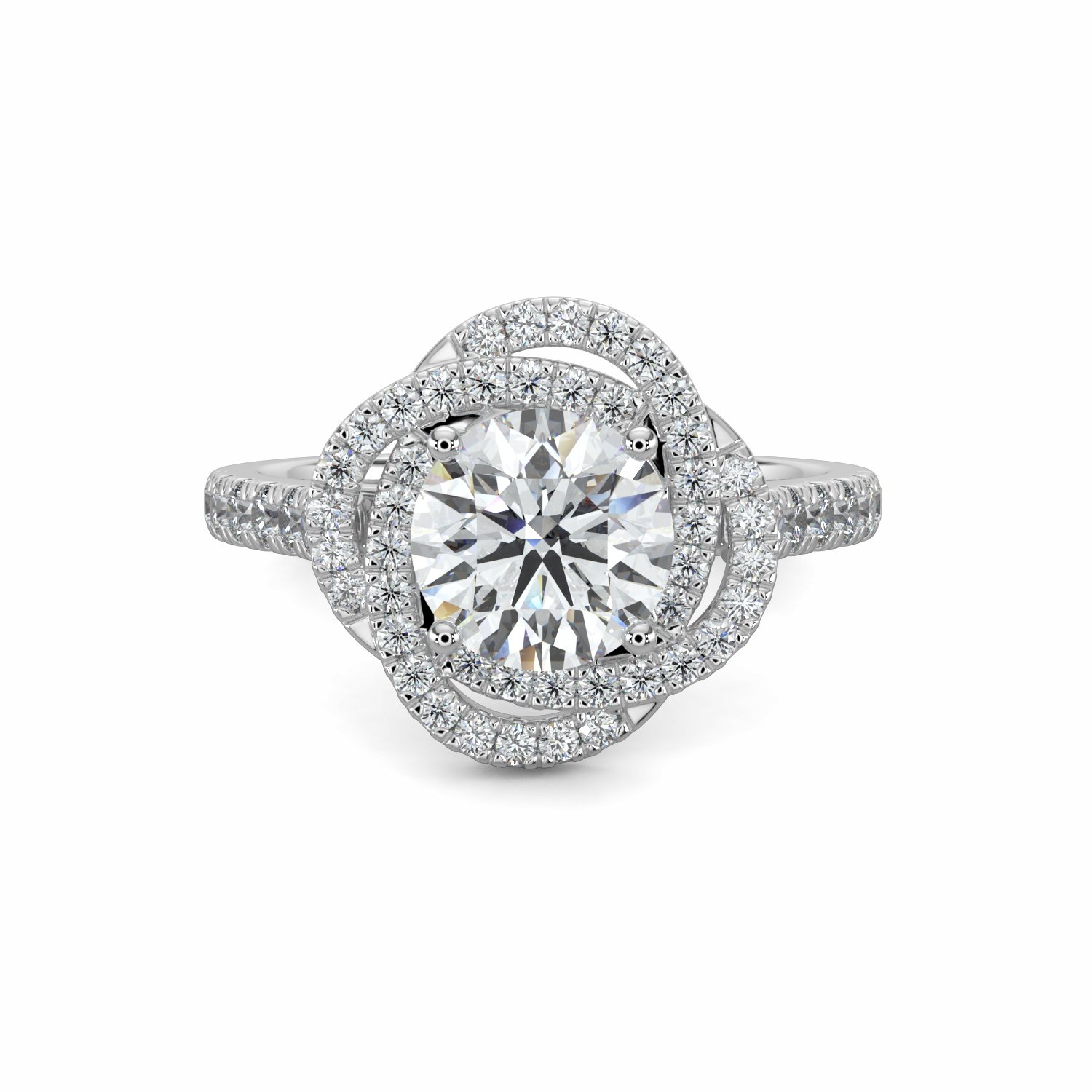 18K White Gold Evelyn Engagement Ring