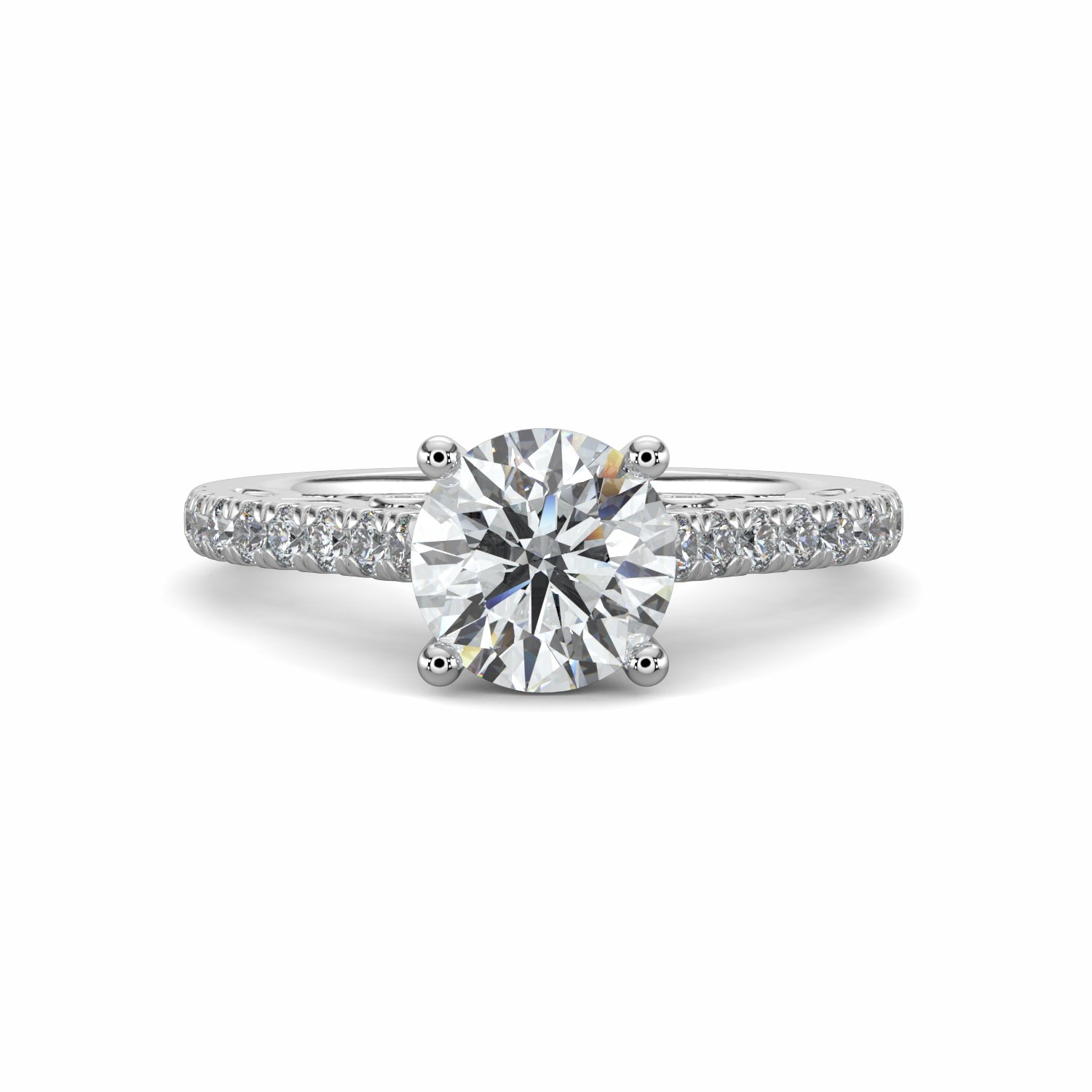 18K White Gold Elsa Engagement Ring