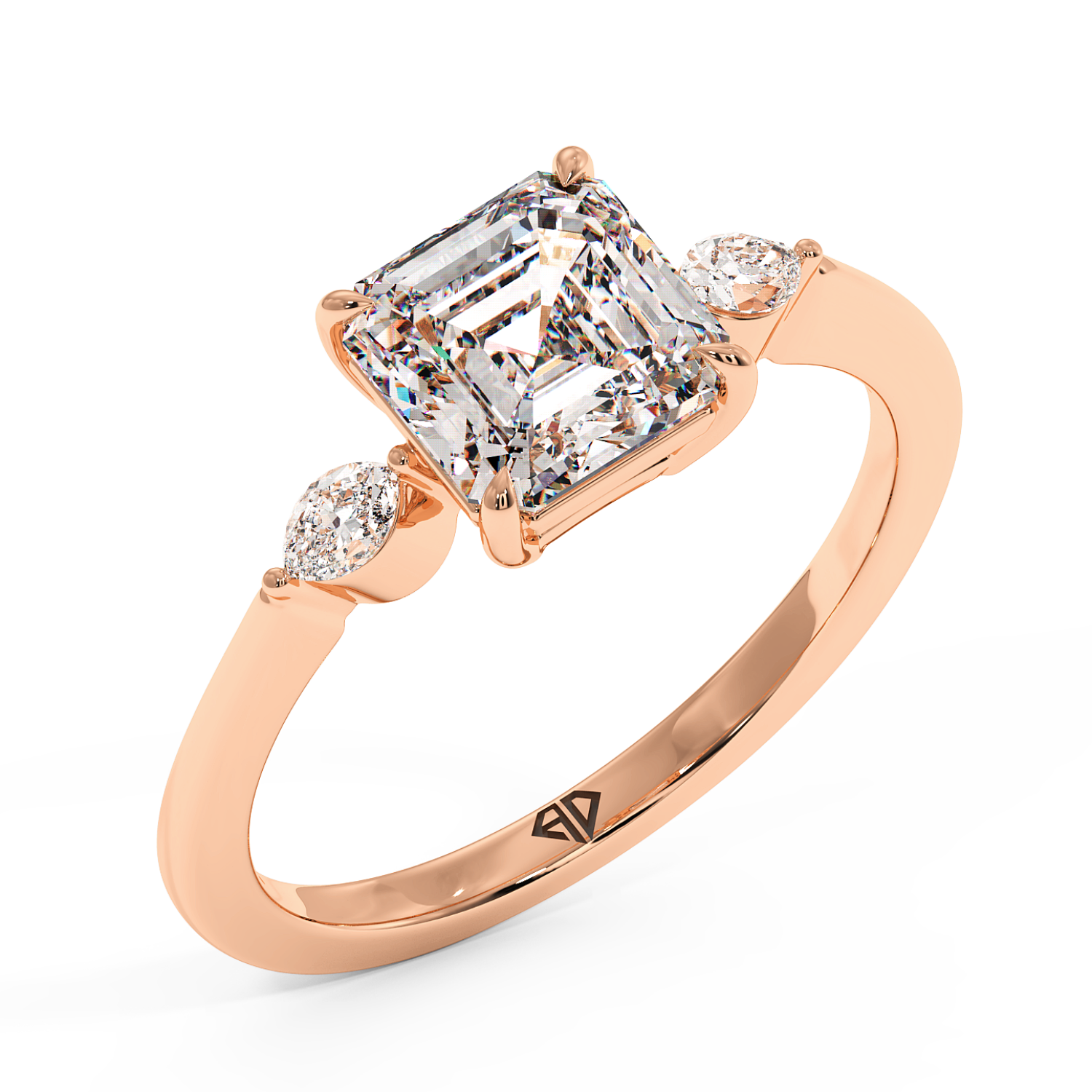 18K Rose Gold Montana Engagement Ring