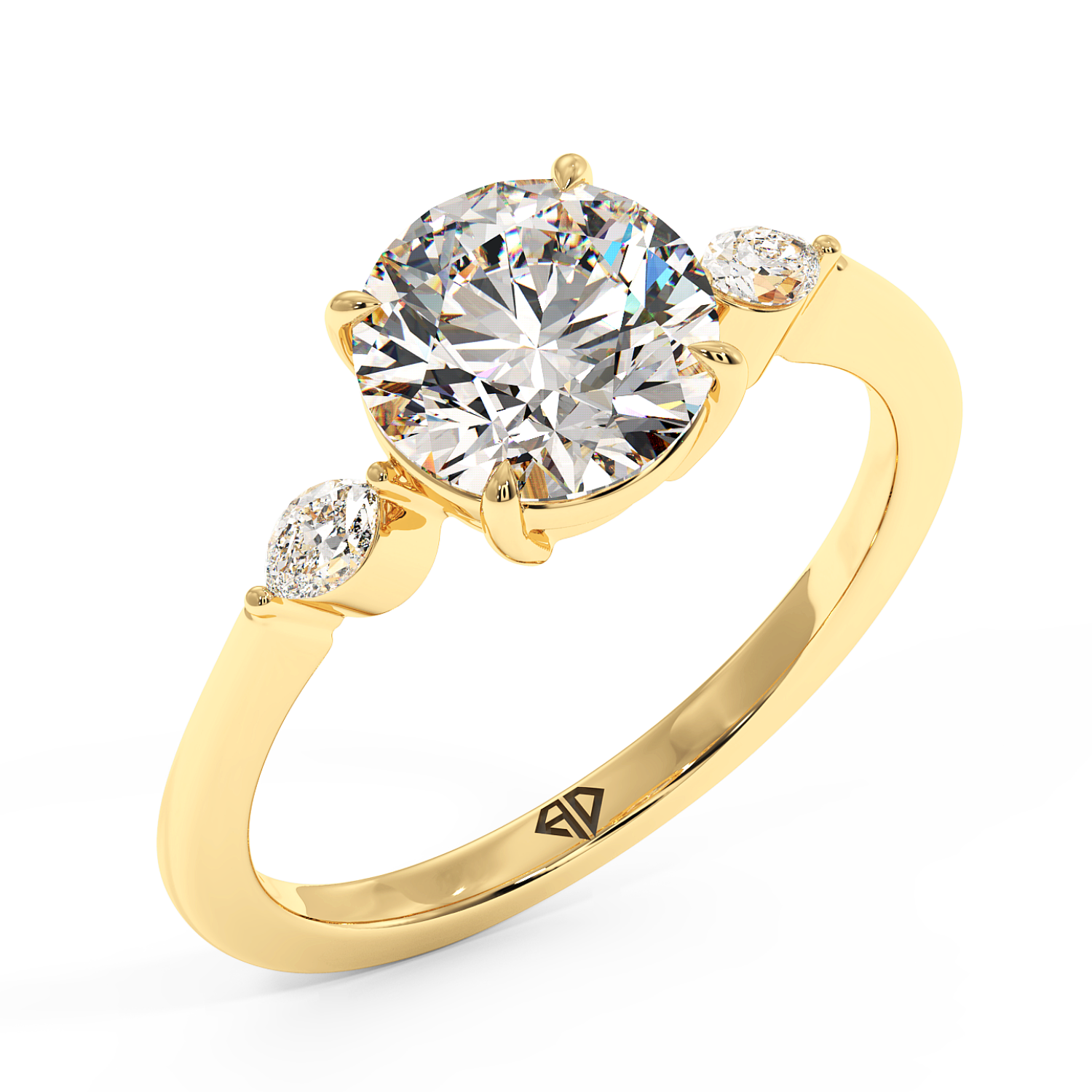 18K Yellow Gold Montana Engagement Ring