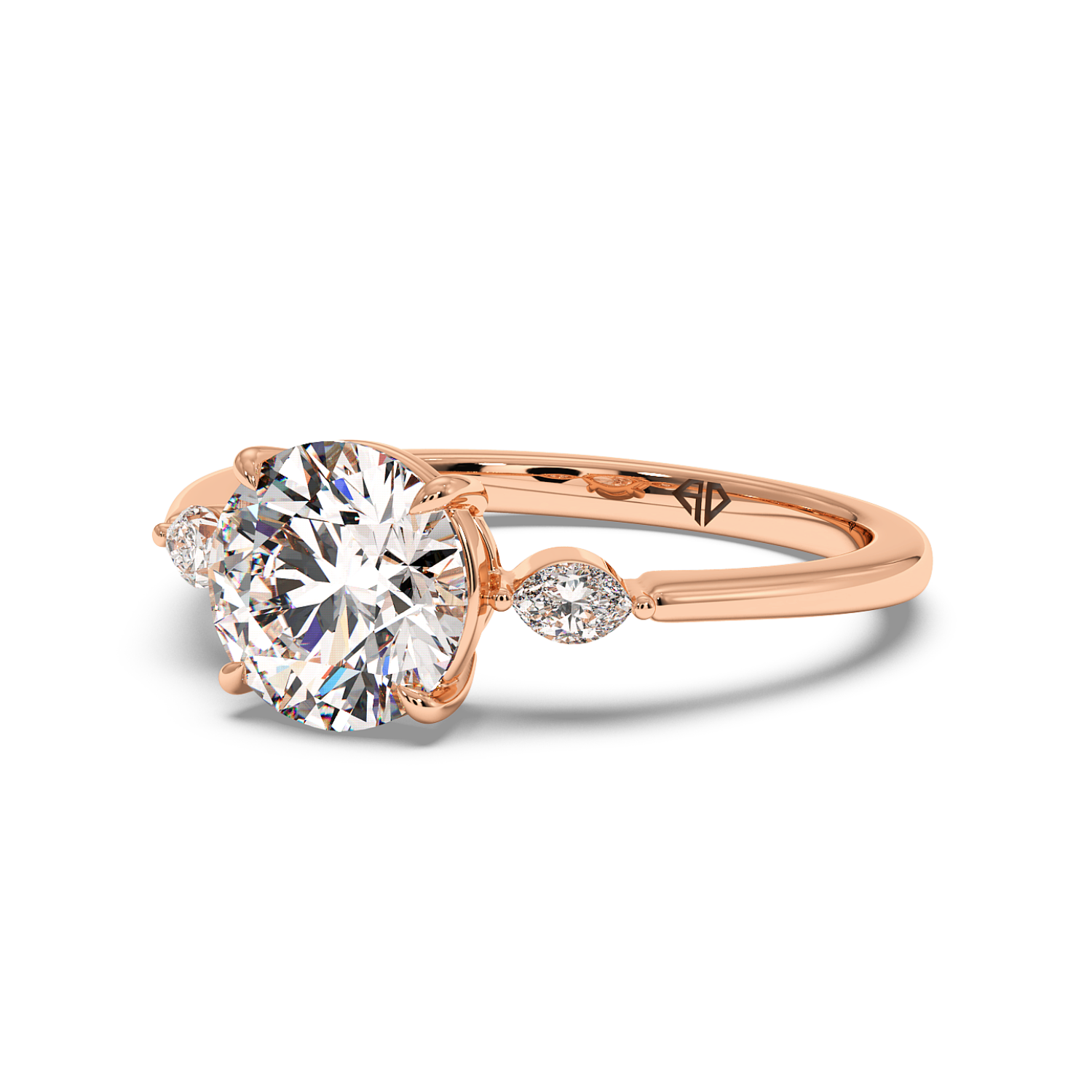 18K Rose Gold Montana Engagement Ring