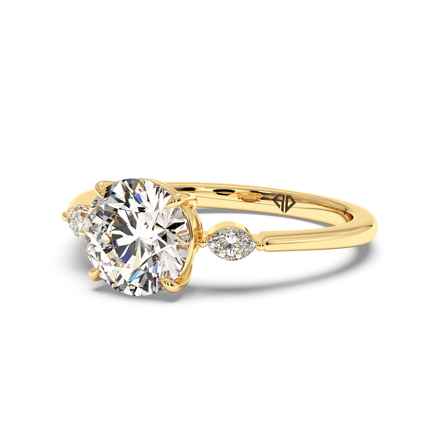 18K Yellow Gold Montana Engagement Ring