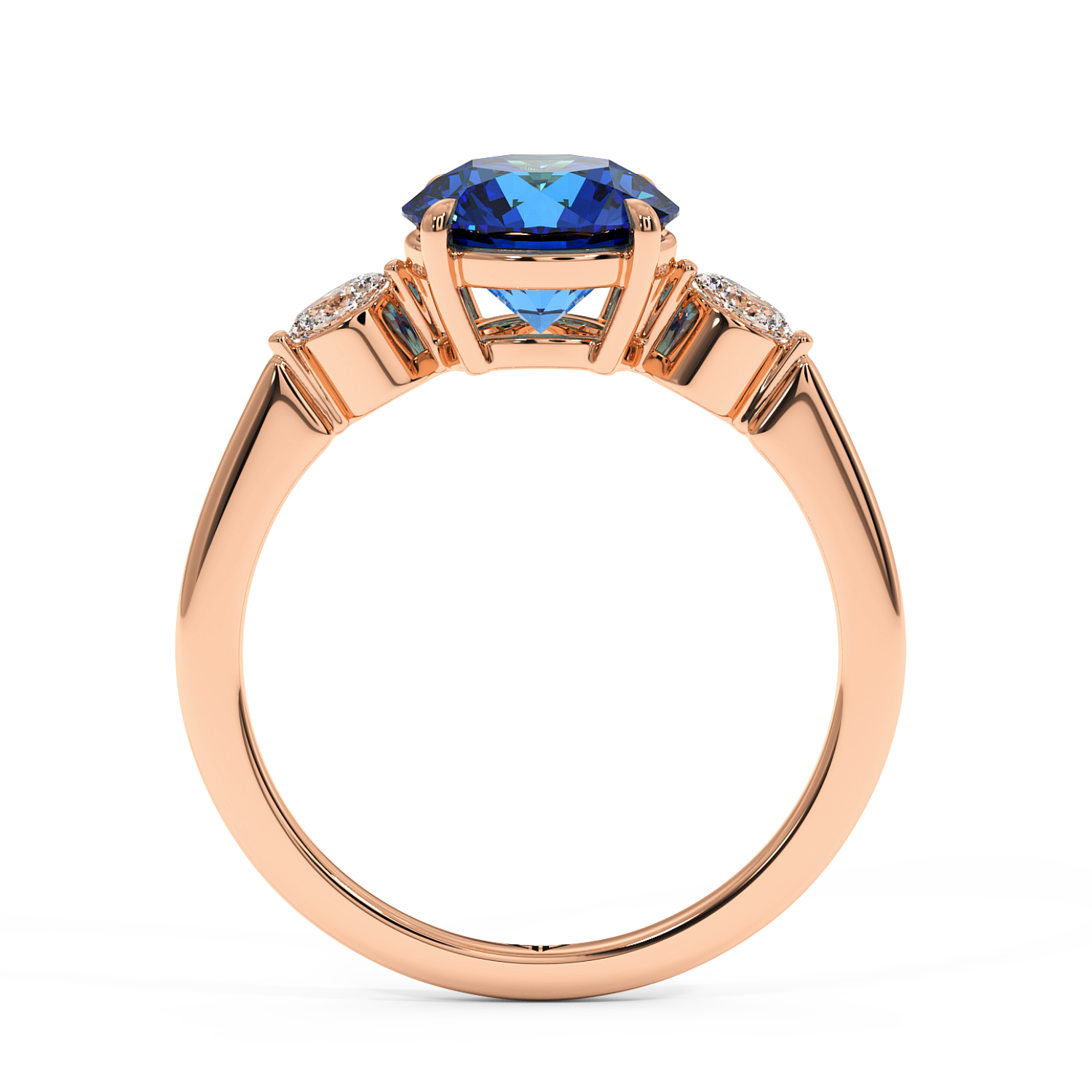 18K Rose Gold Montana Engagement Ring