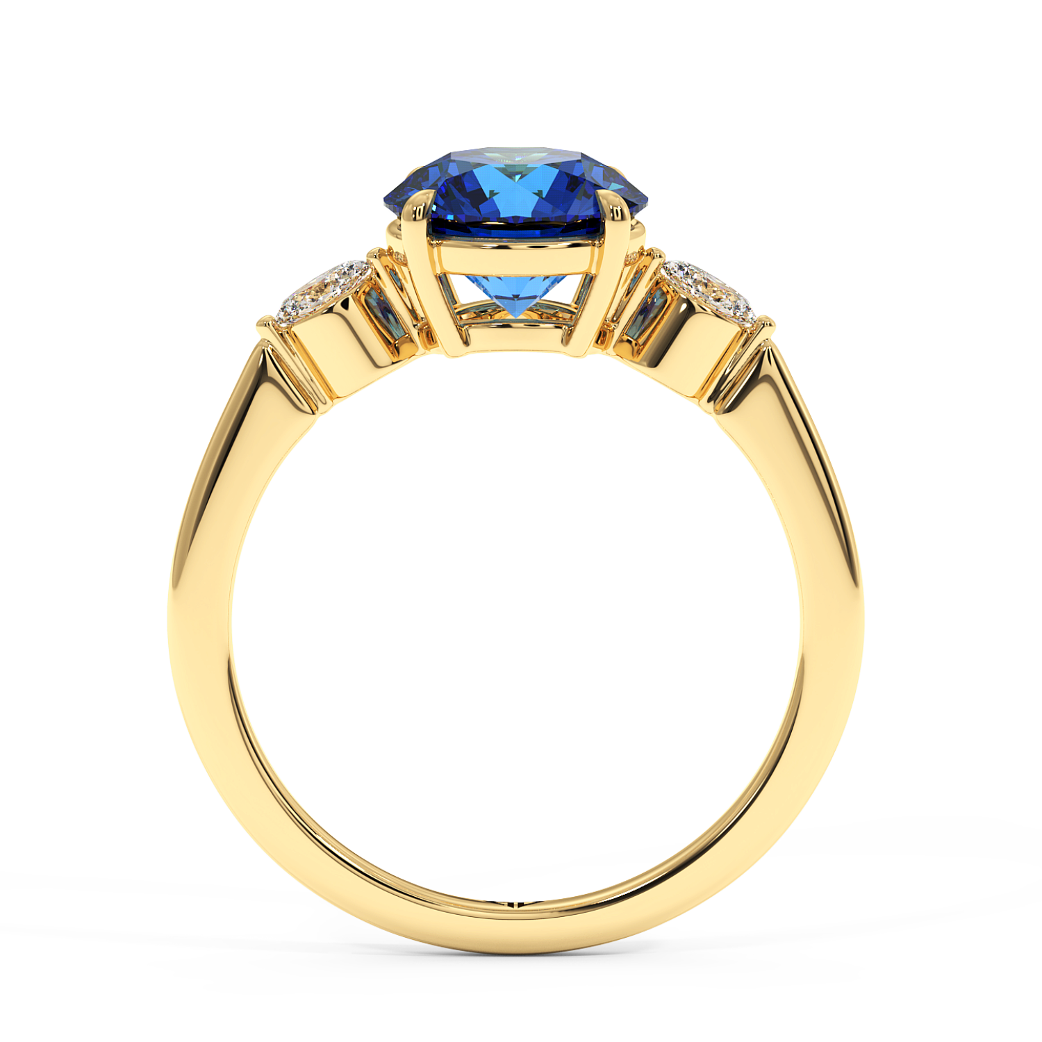 18K Yellow Gold Montana Engagement Ring