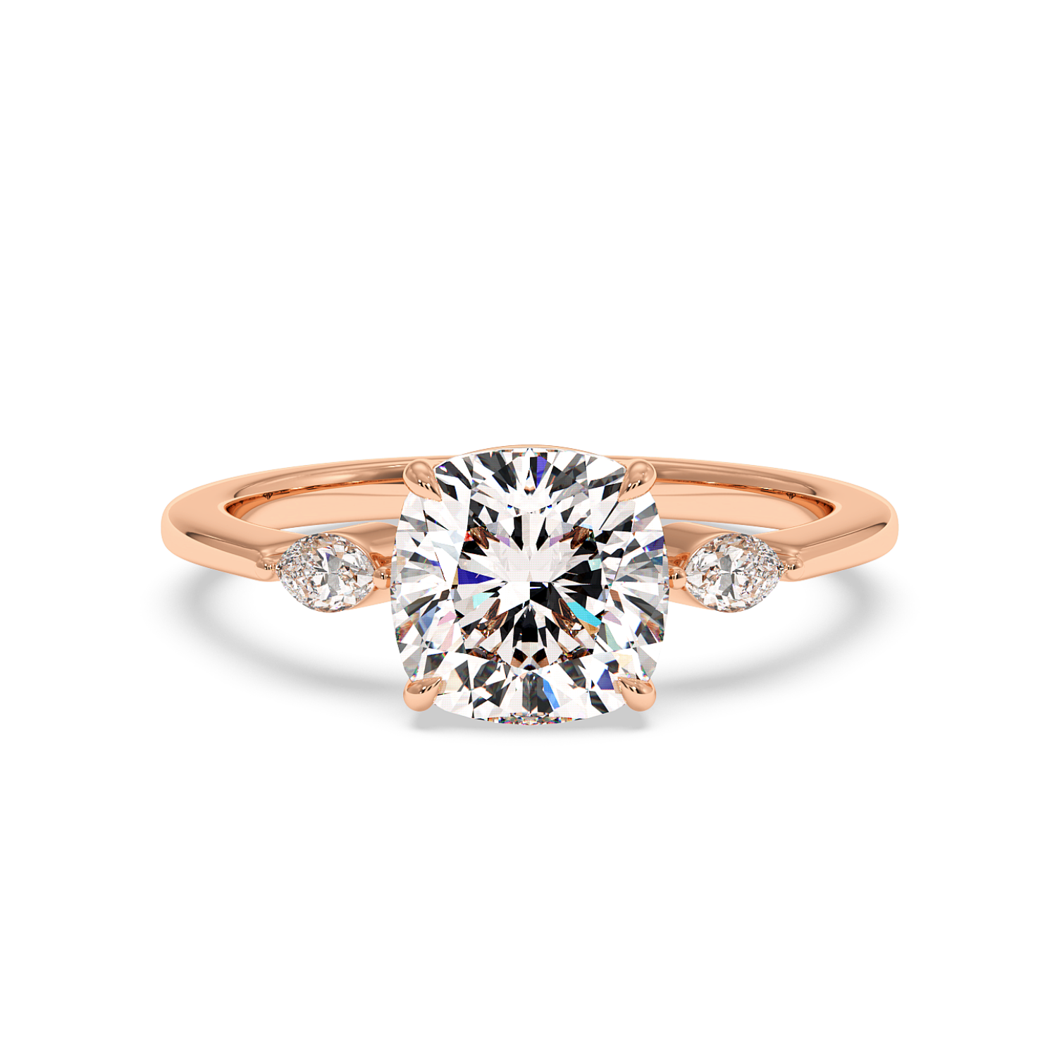 18K Rose Gold Montana Engagement Ring