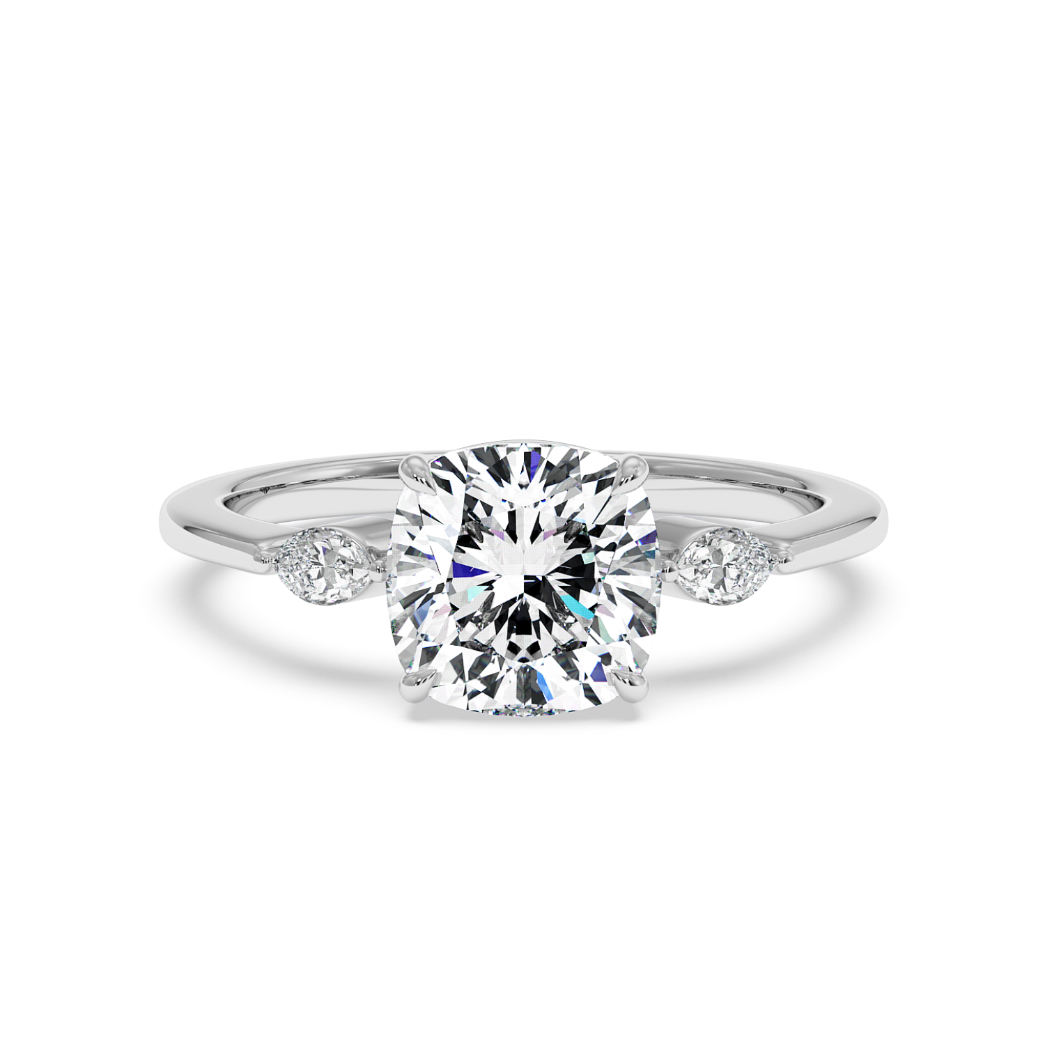 18K White Gold Montana Engagement Ring