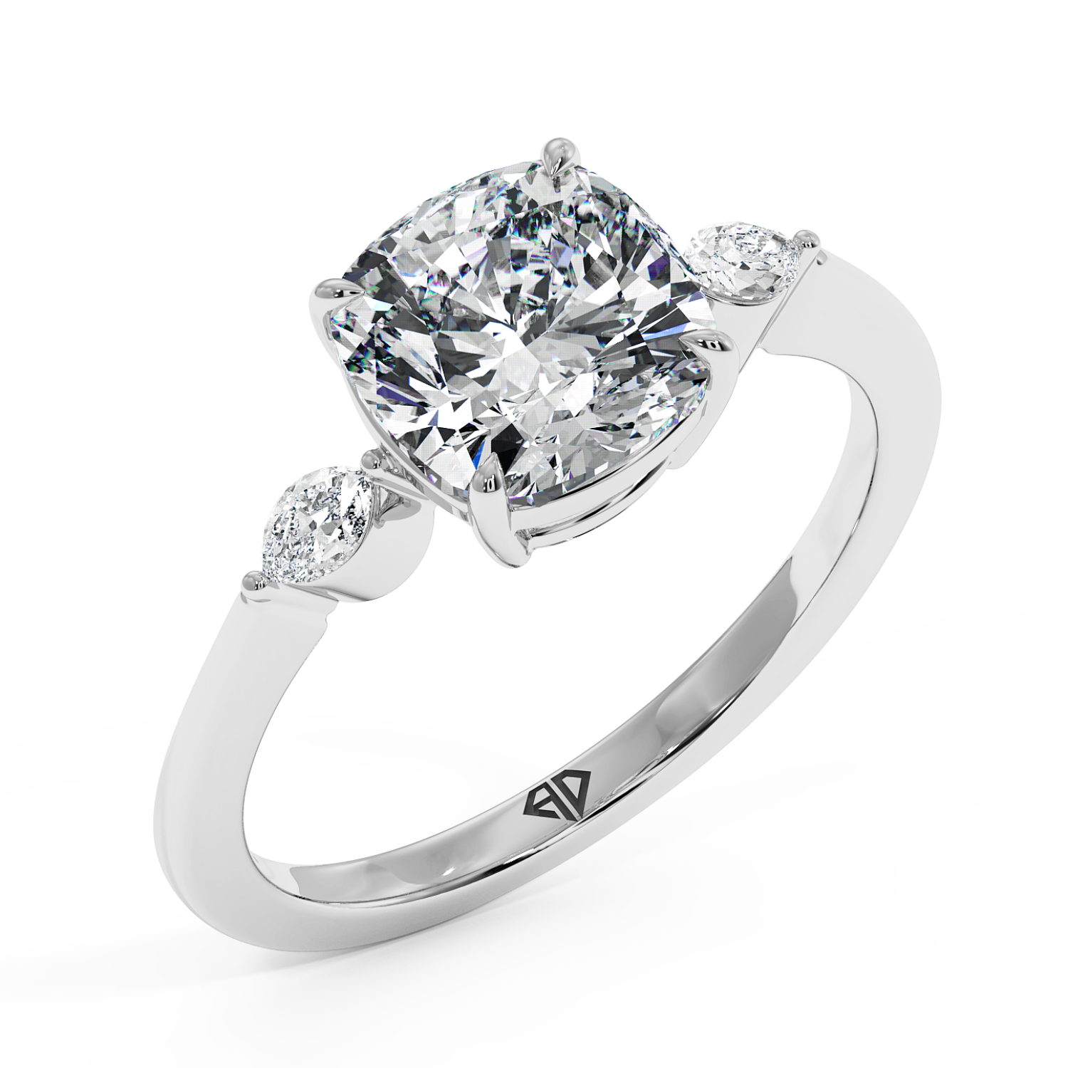 18K White Gold Montana Engagement Ring