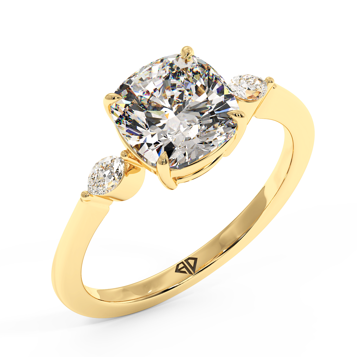 18K Yellow Gold Montana Engagement Ring