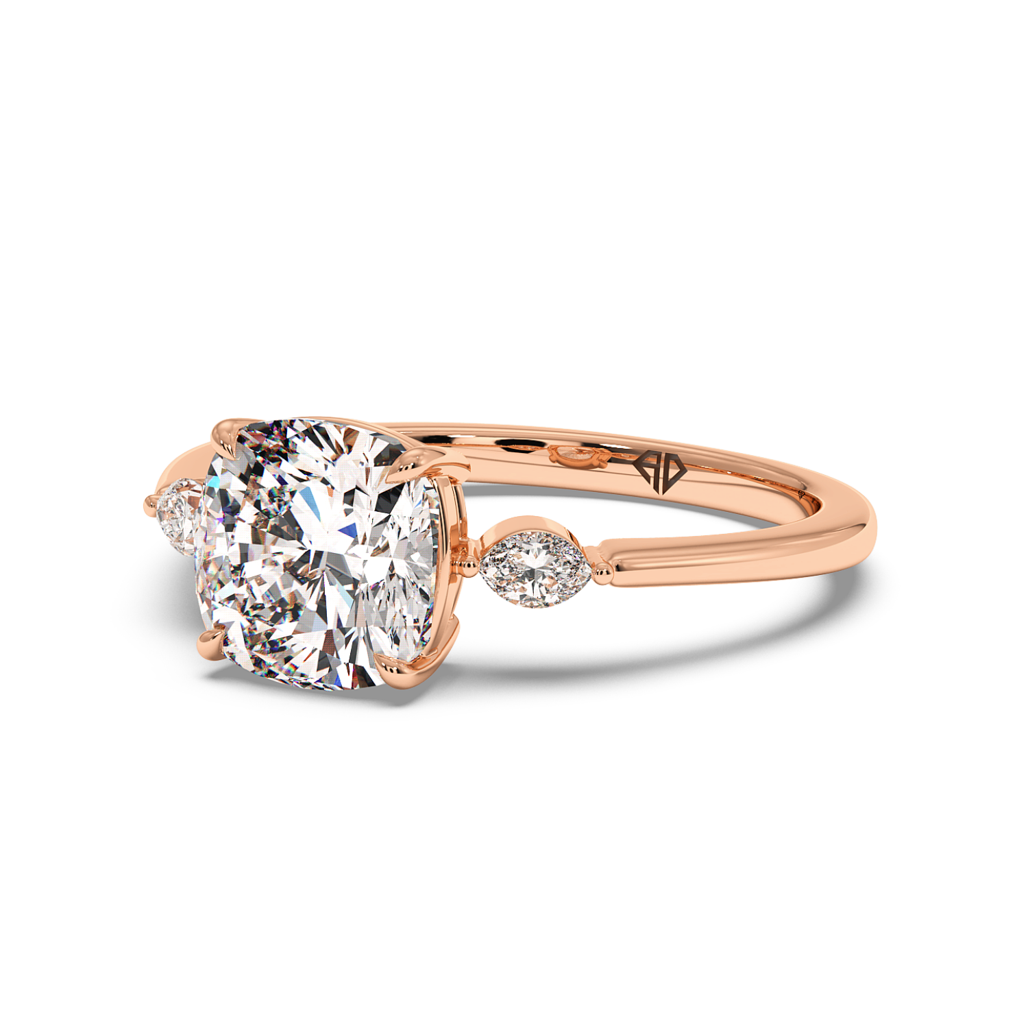 18K Rose Gold Montana Engagement Ring