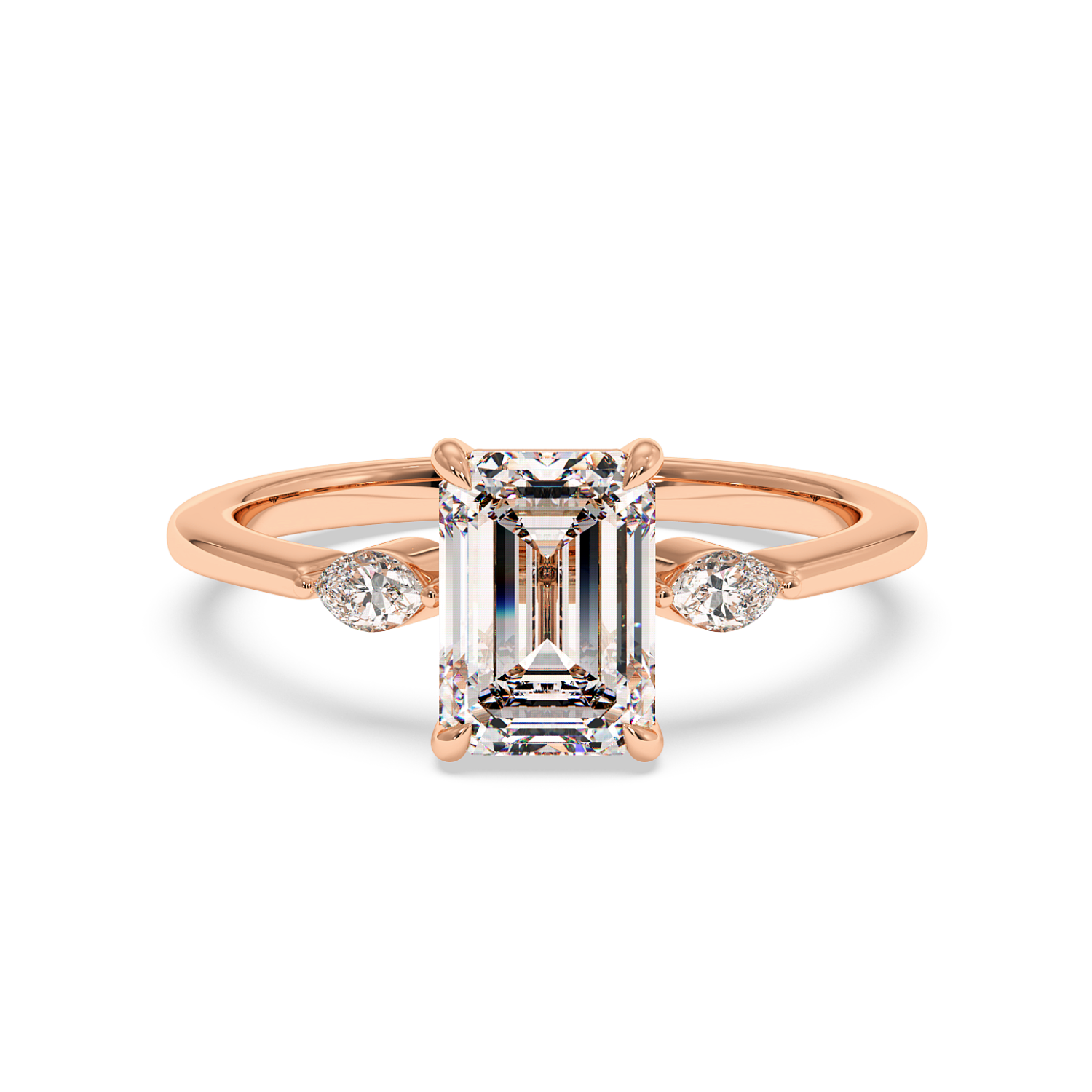 18K Rose Gold Montana Engagement Ring