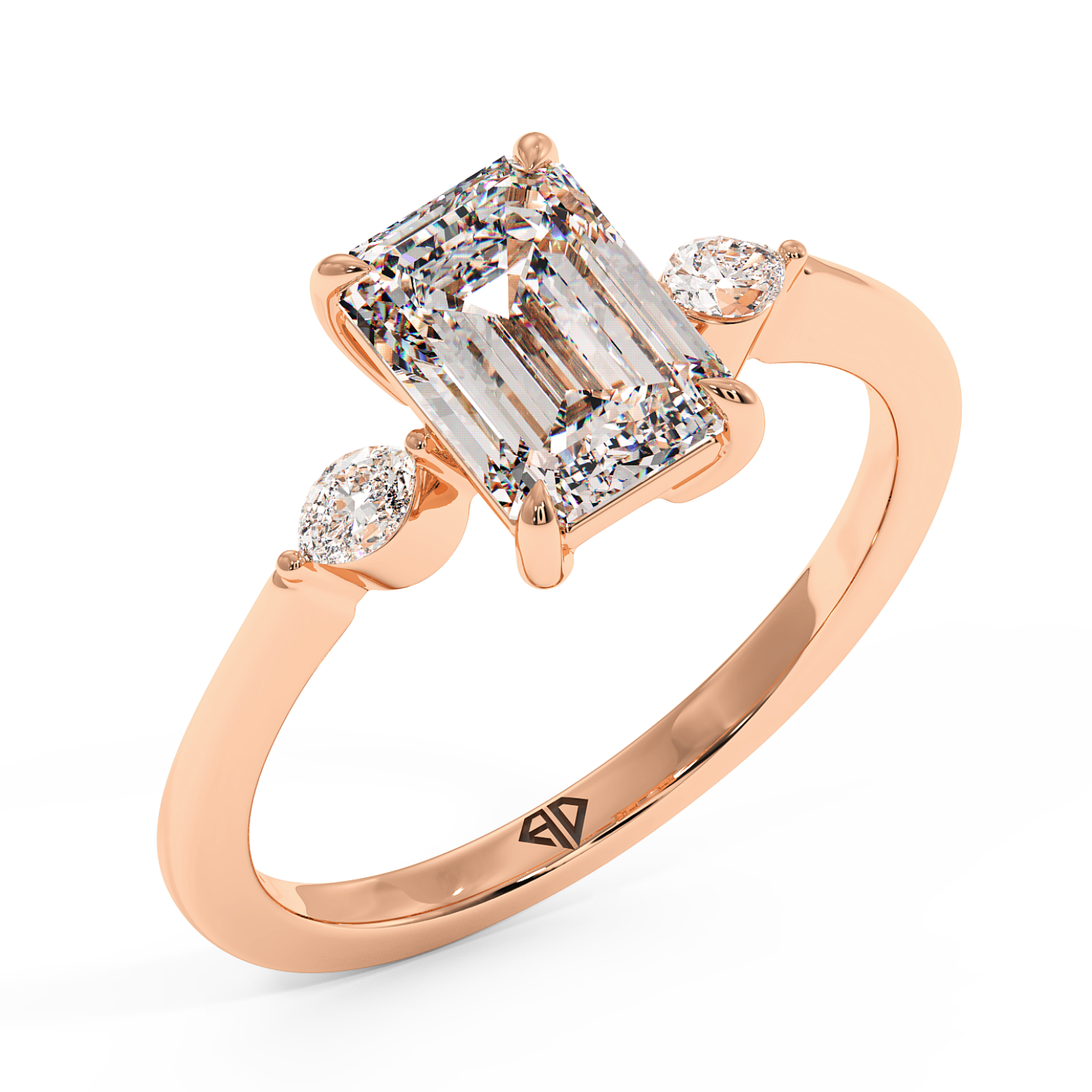 18K Rose Gold Montana Engagement Ring