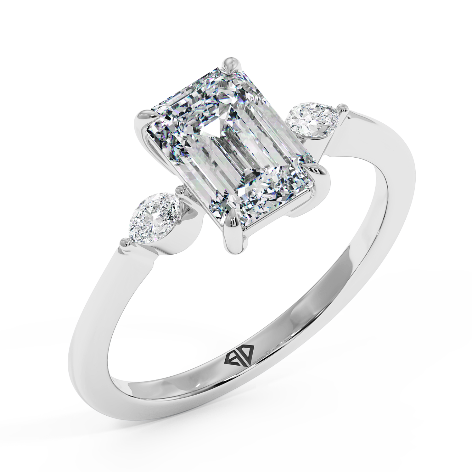 18K White Gold Montana Engagement Ring