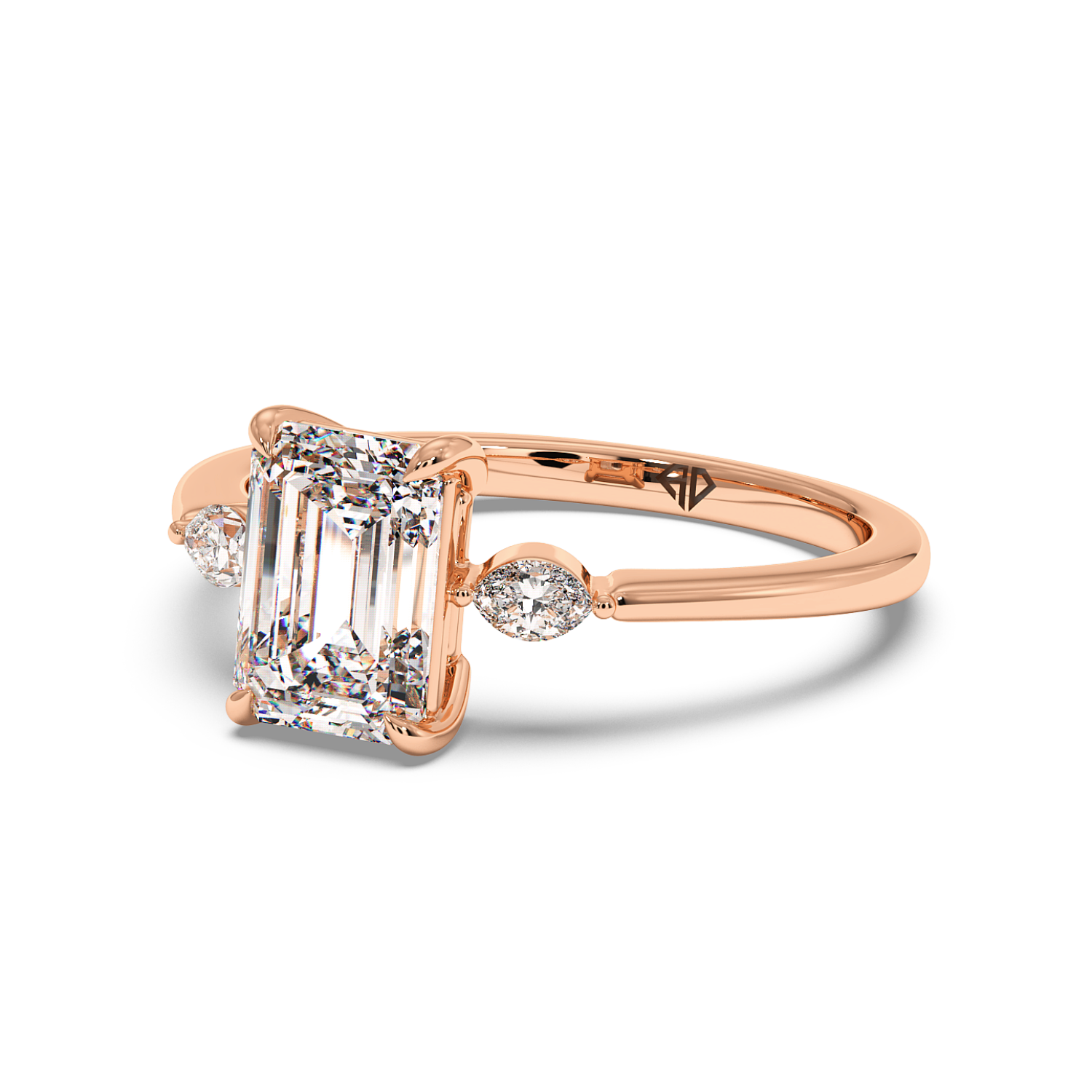 18K Rose Gold Montana Engagement Ring