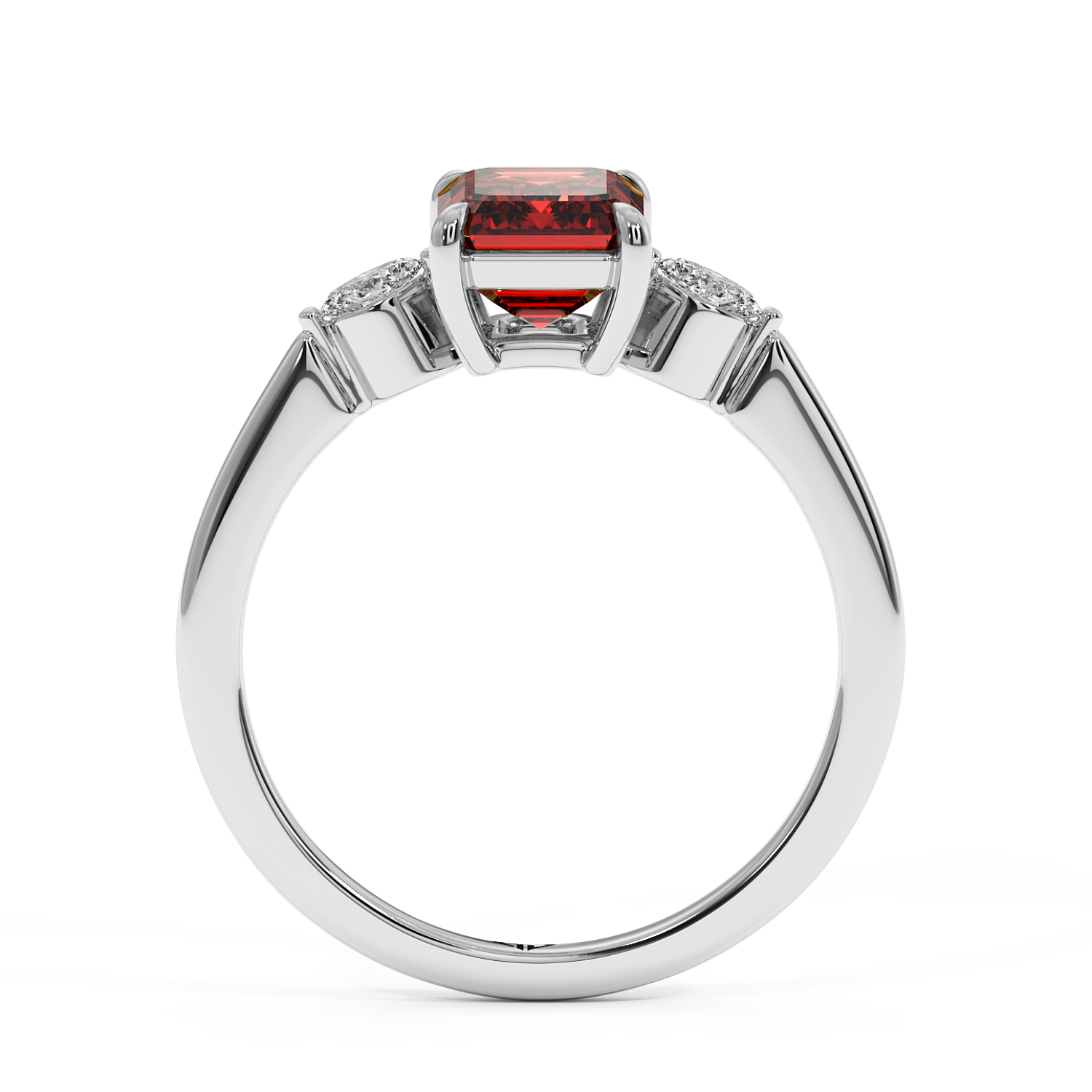 18K White Gold Montana Engagement Ring