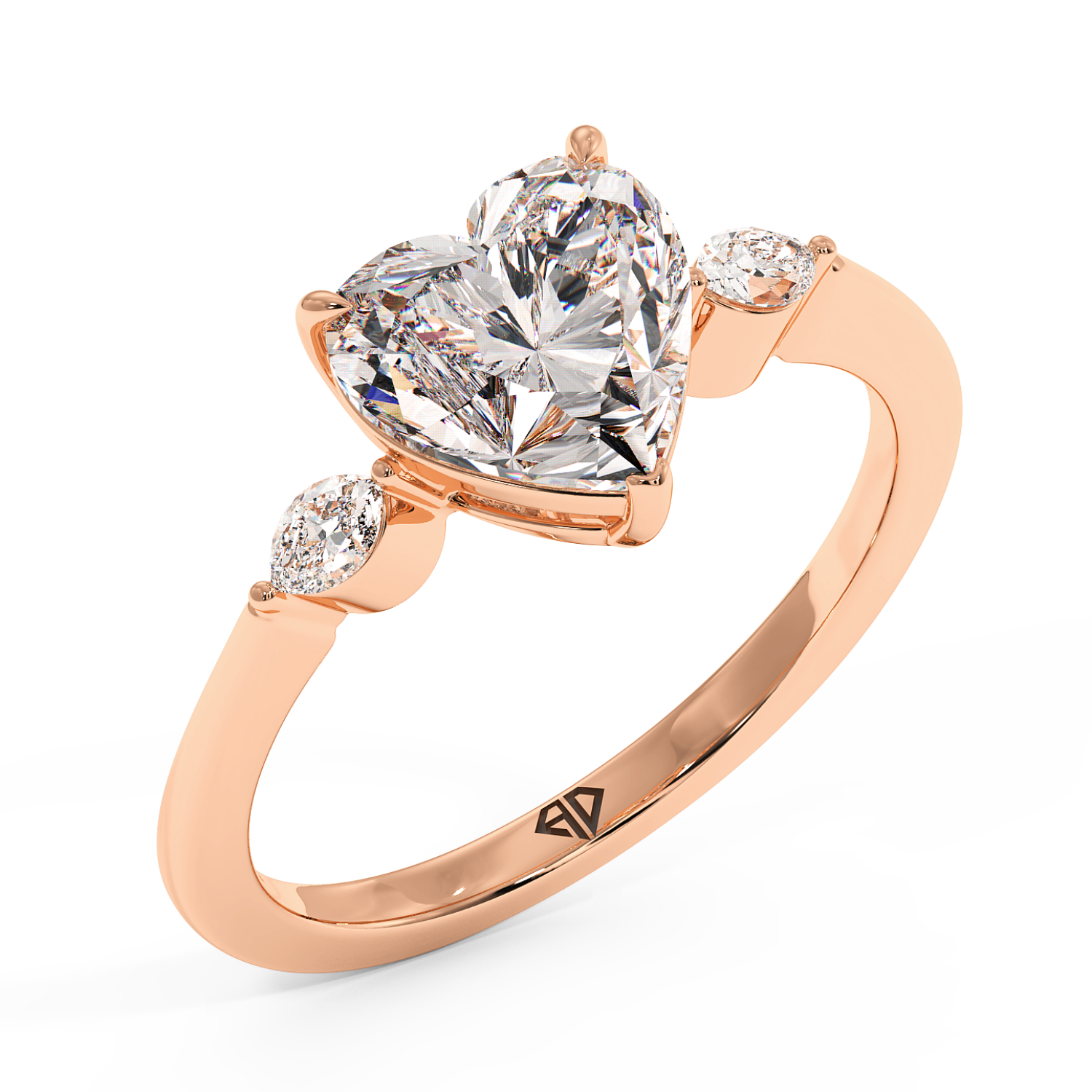 18K Rose Gold Montana Engagement Ring