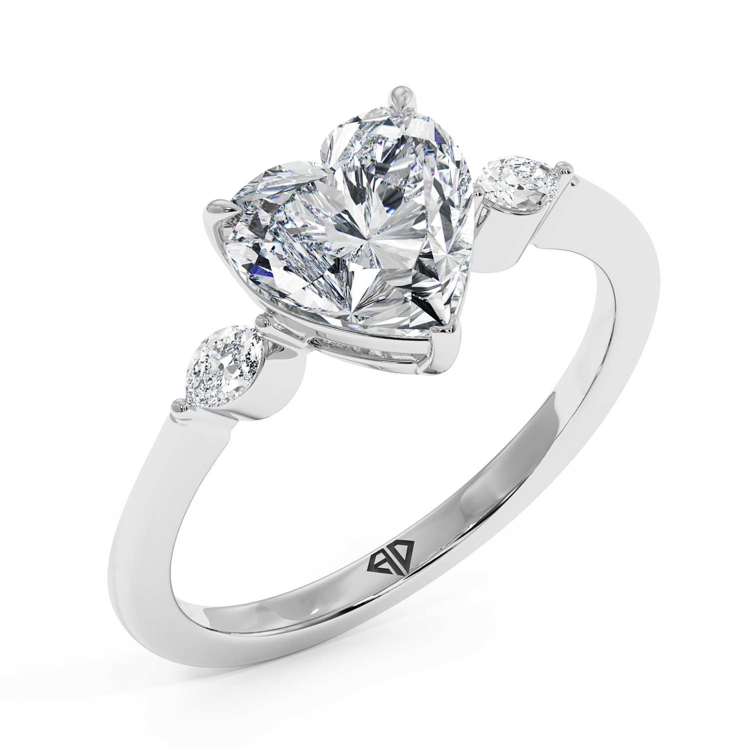 18K White Gold Montana Engagement Ring