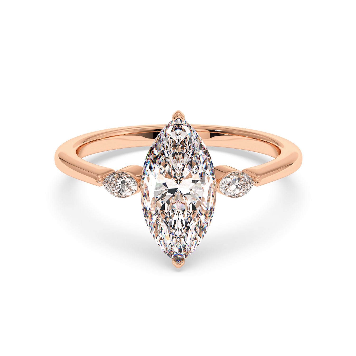 18K Rose Gold Montana Engagement Ring