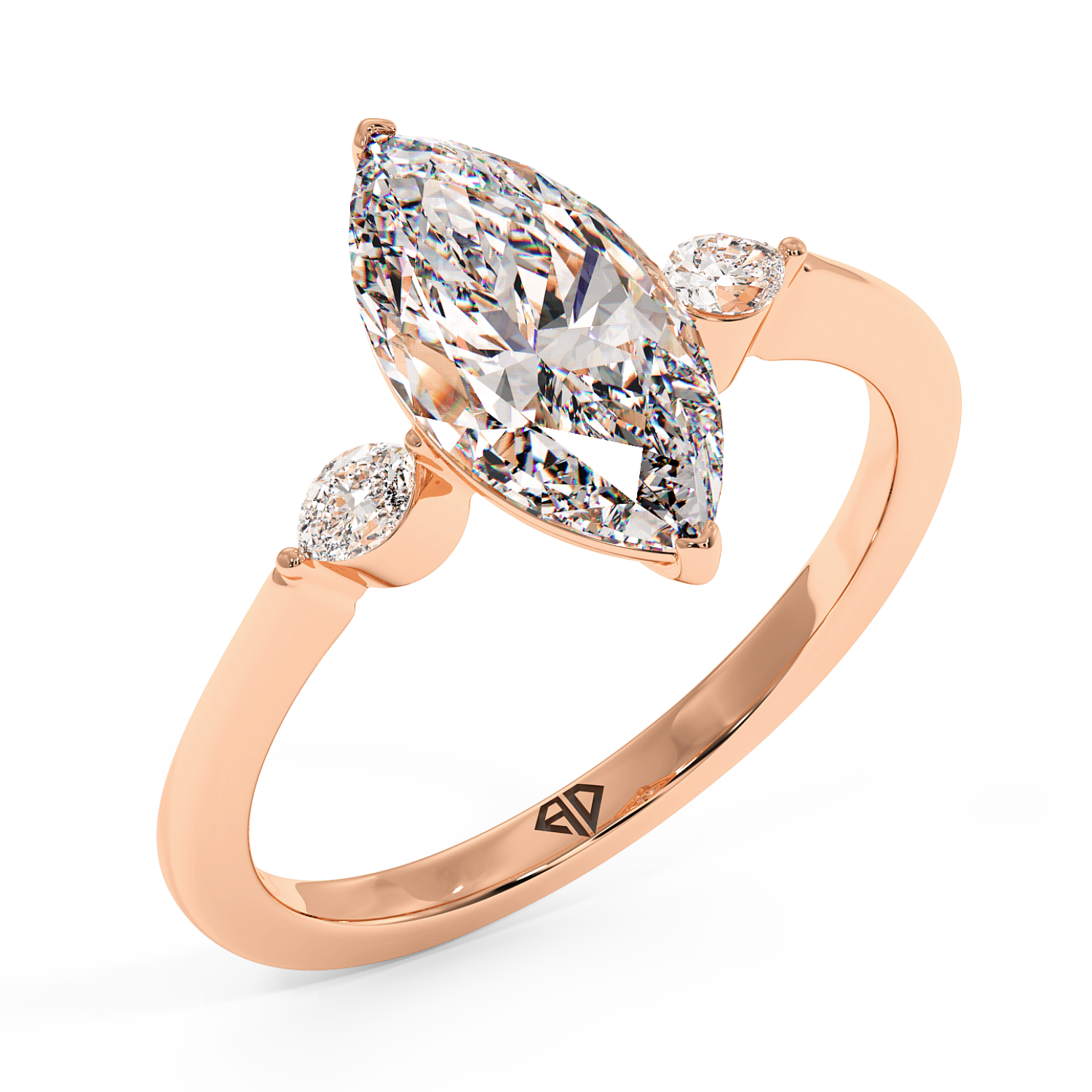 18K Rose Gold Montana Engagement Ring