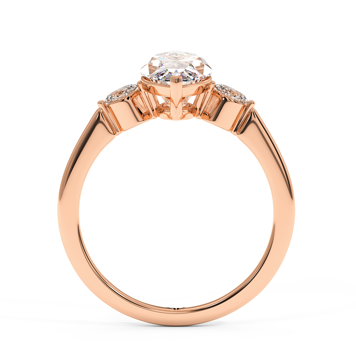 18K Rose Gold Montana Engagement Ring