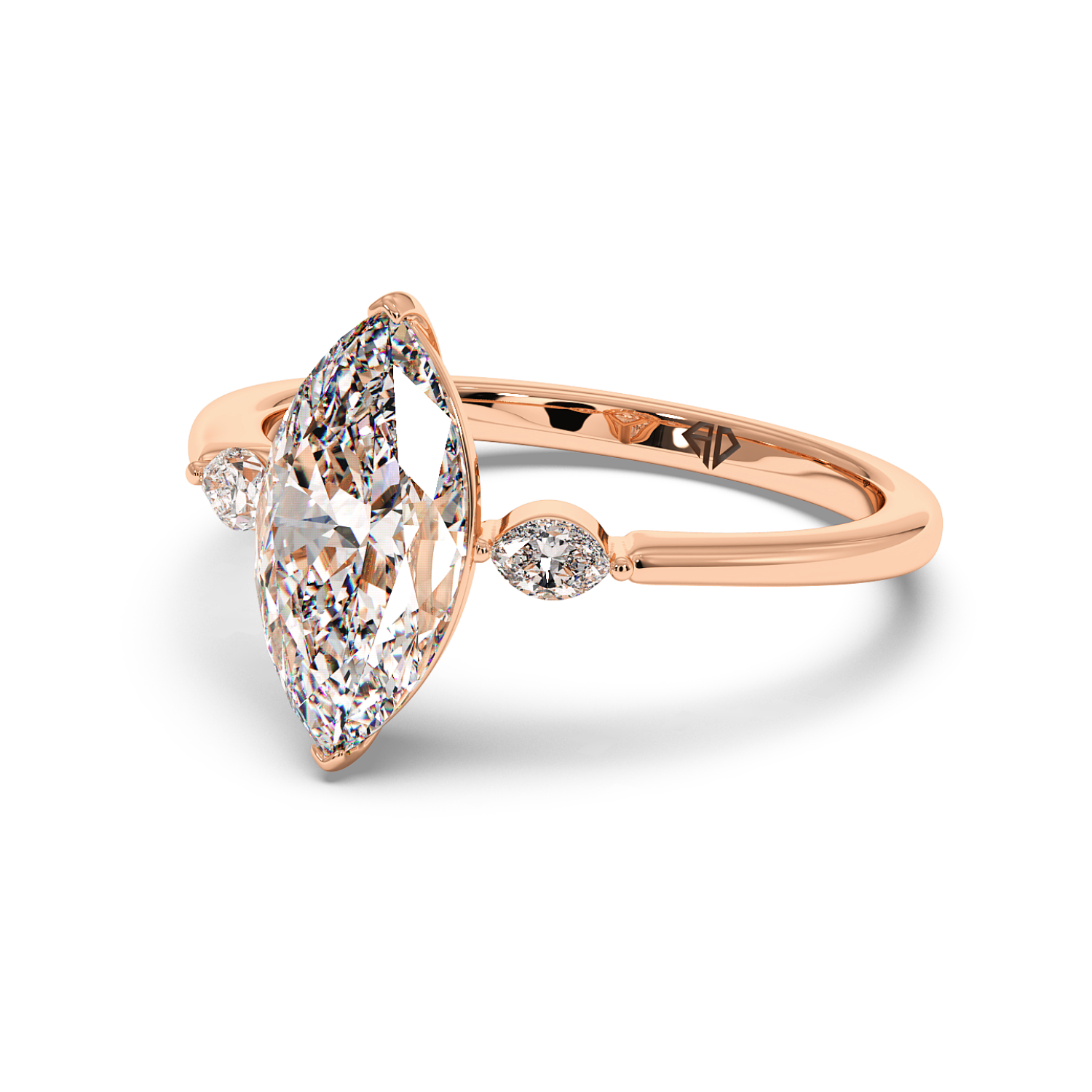 18K Rose Gold Montana Engagement Ring