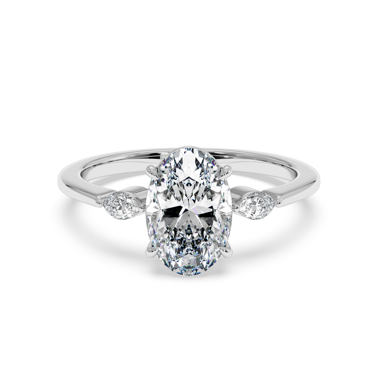 18K White Gold Montana Engagement Ring