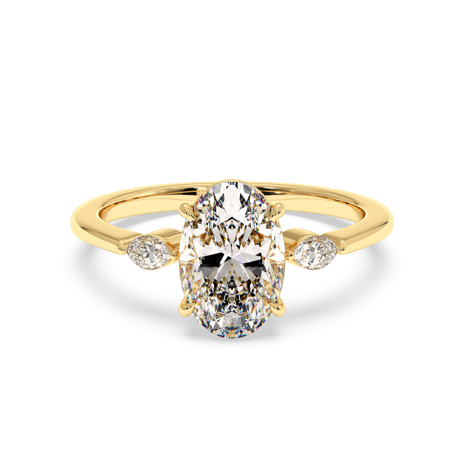 18K Yellow Gold Montana Engagement Ring