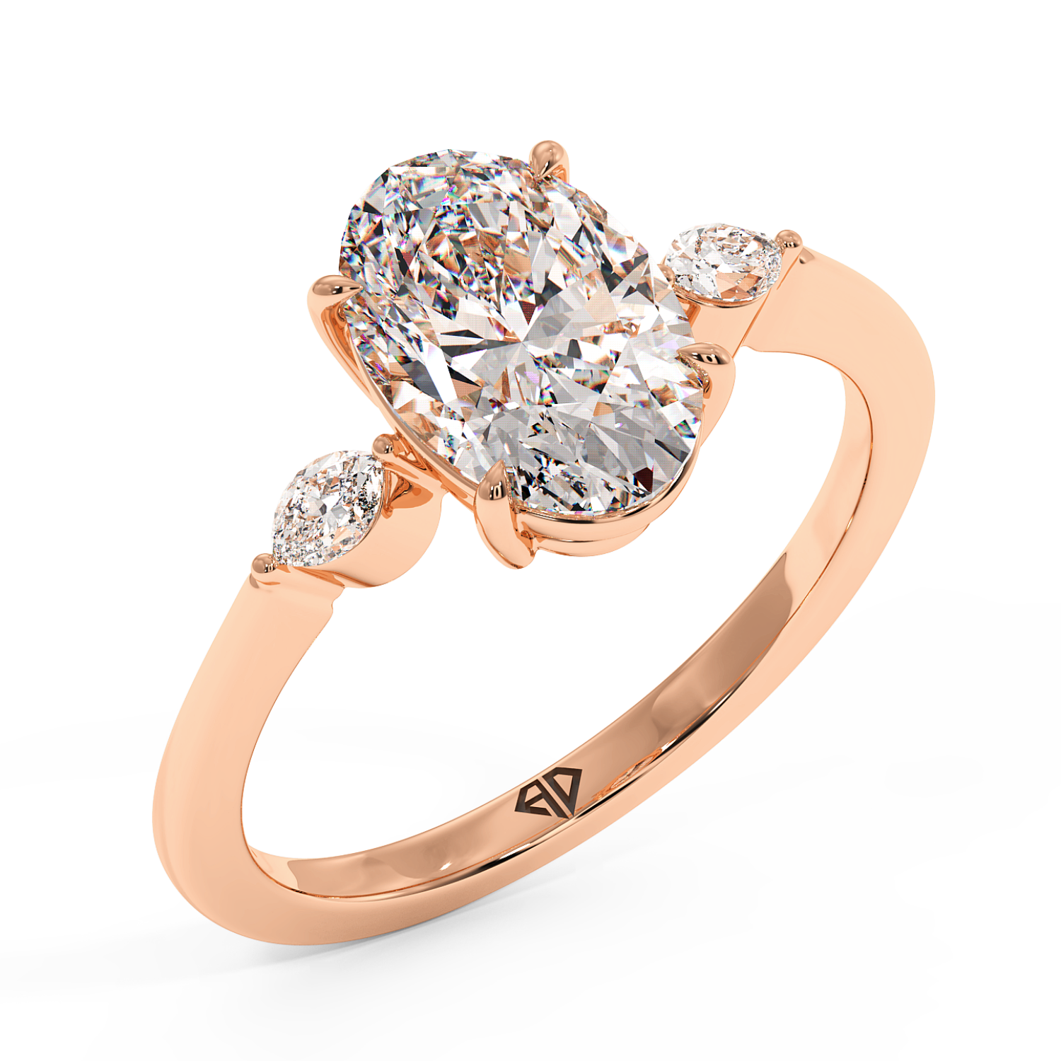 18K Rose Gold Montana Engagement Ring