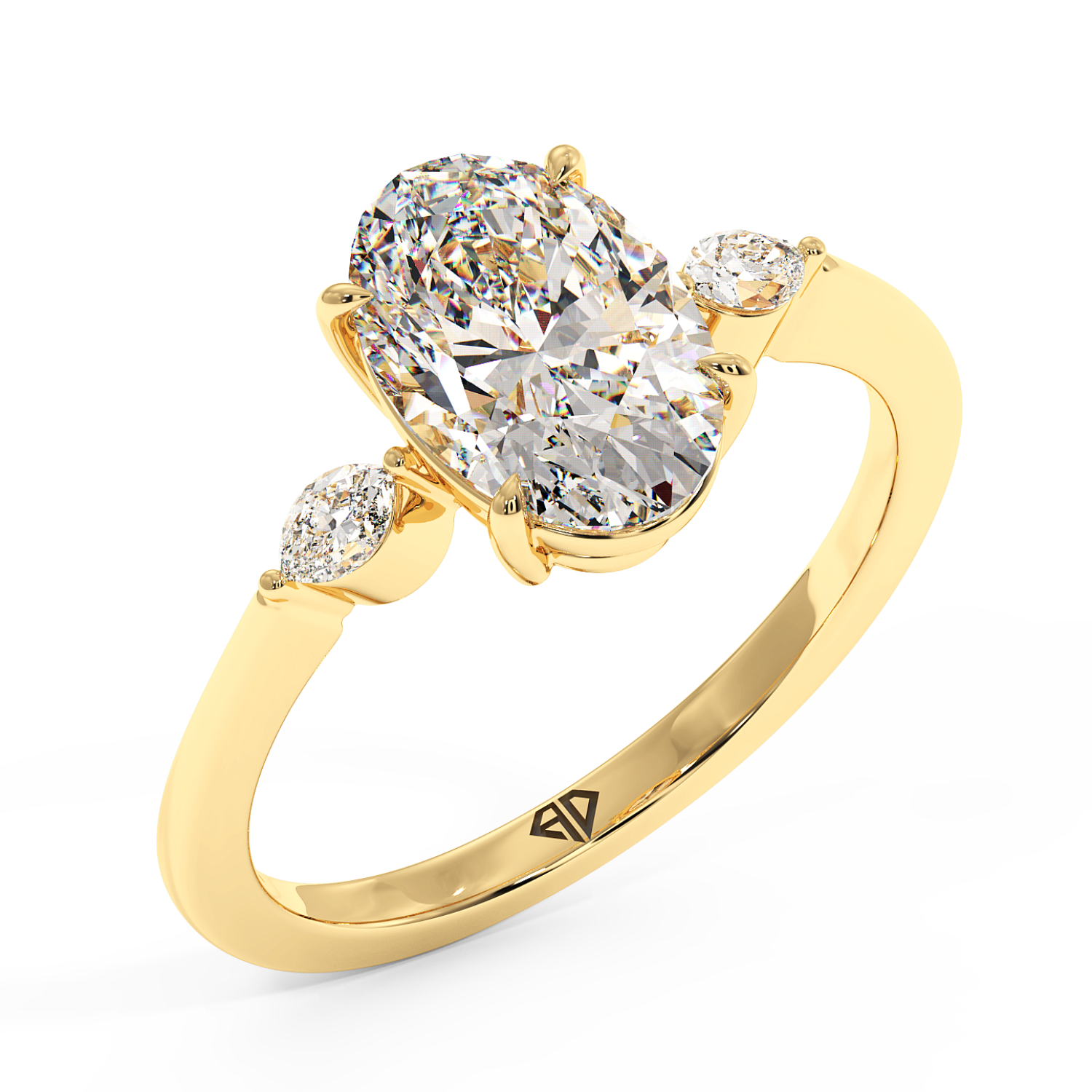 18K Yellow Gold Montana Engagement Ring