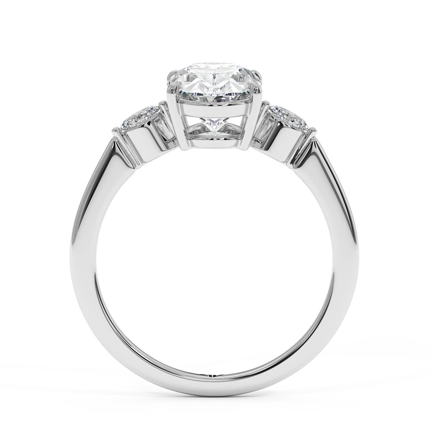 18K White Gold Montana Engagement Ring