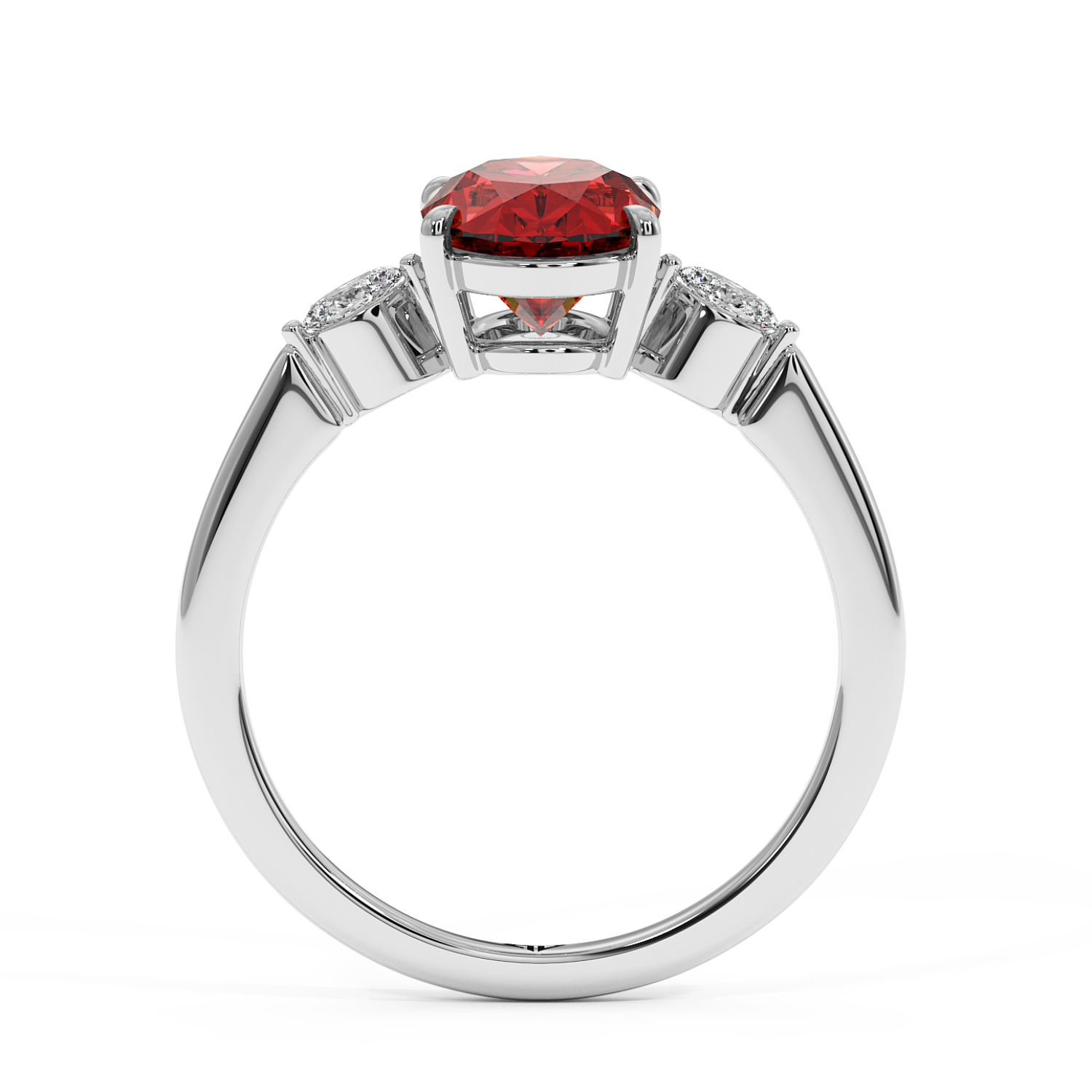 18K White Gold Montana Engagement Ring