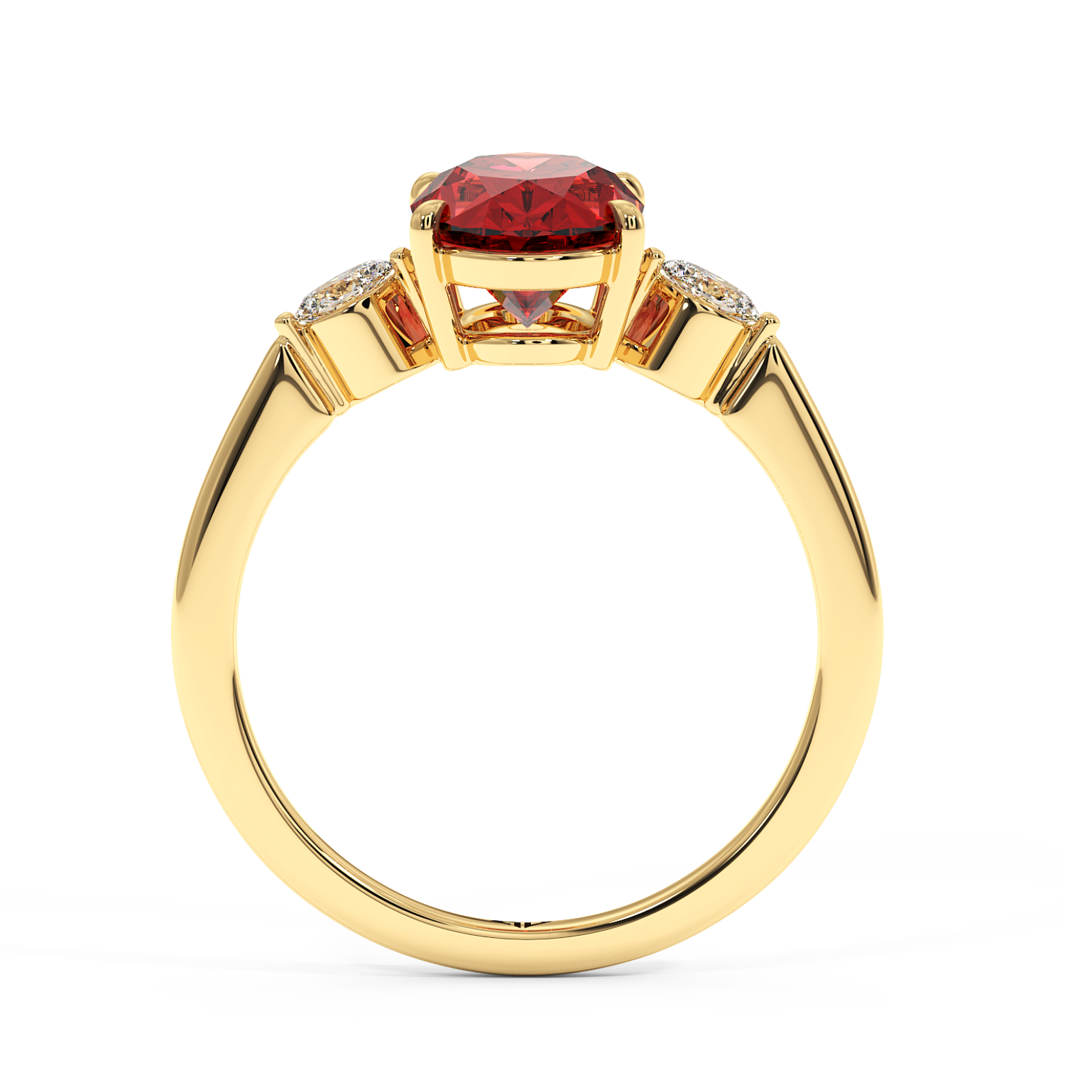 18K Yellow Gold Montana Engagement Ring