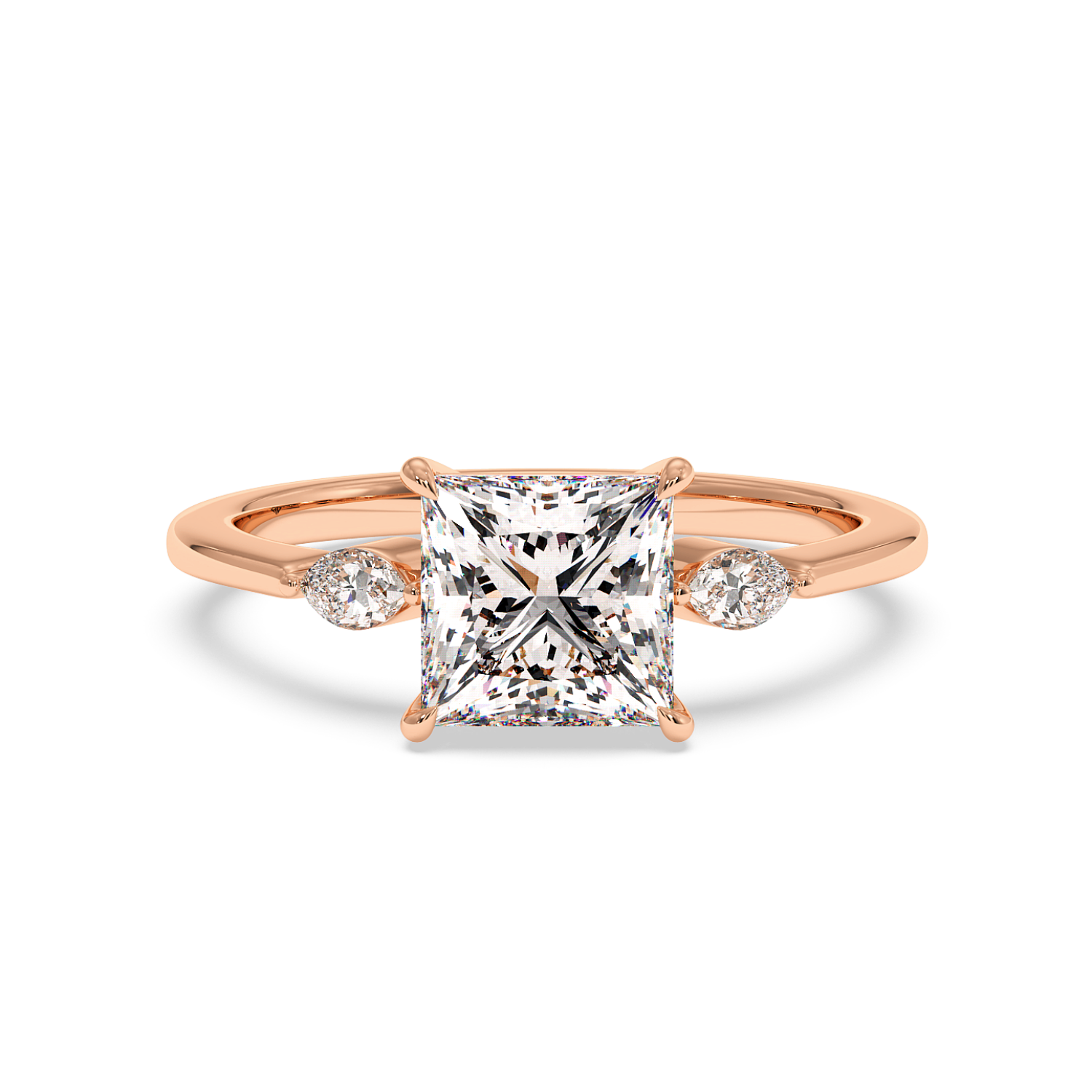 18K Rose Gold Montana Engagement Ring