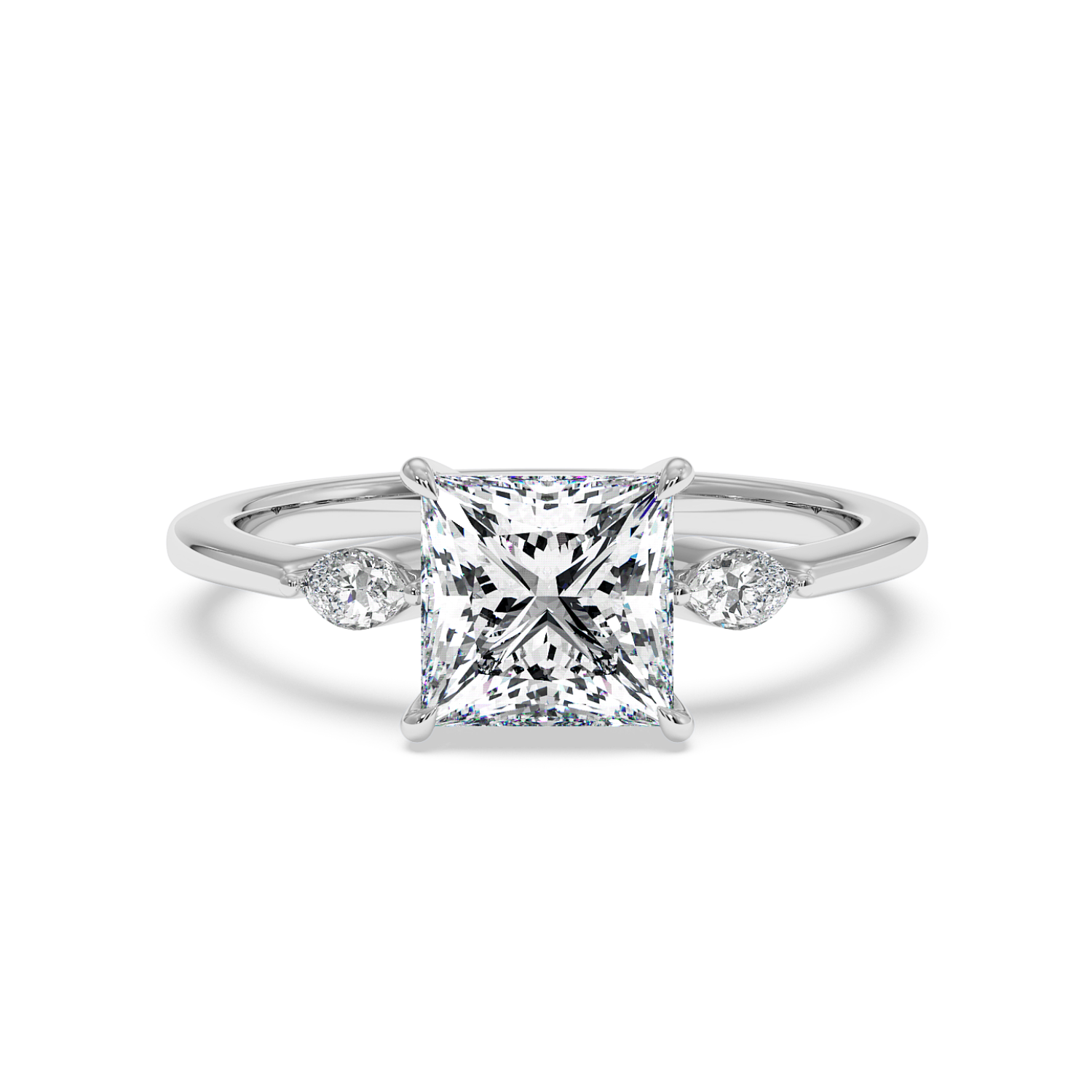 18K White Gold Montana Engagement Ring