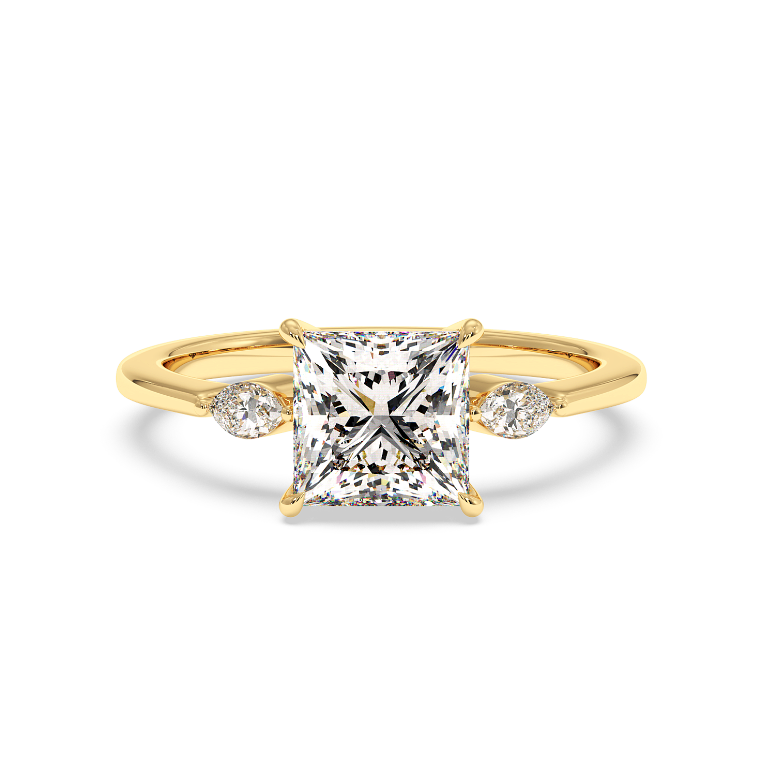 18K Yellow Gold Montana Engagement Ring