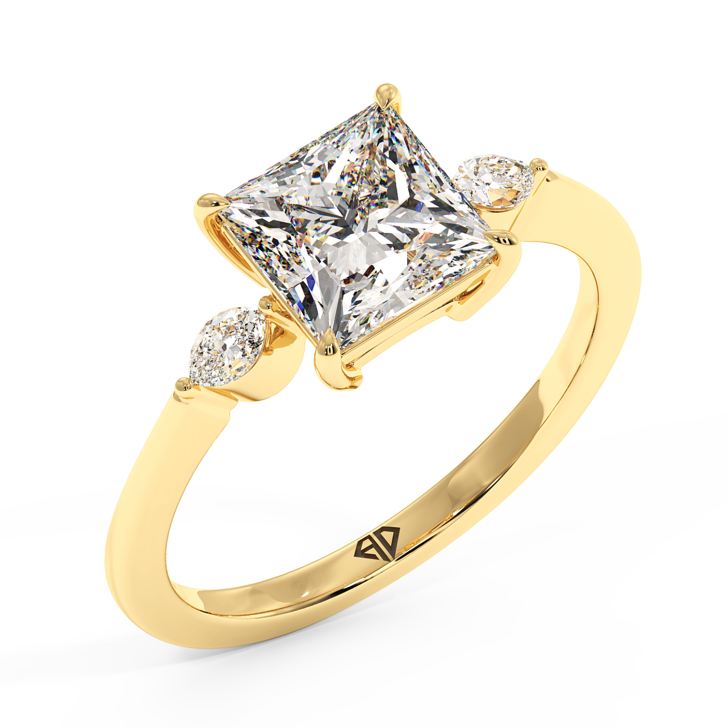 18K Yellow Gold Montana Engagement Ring