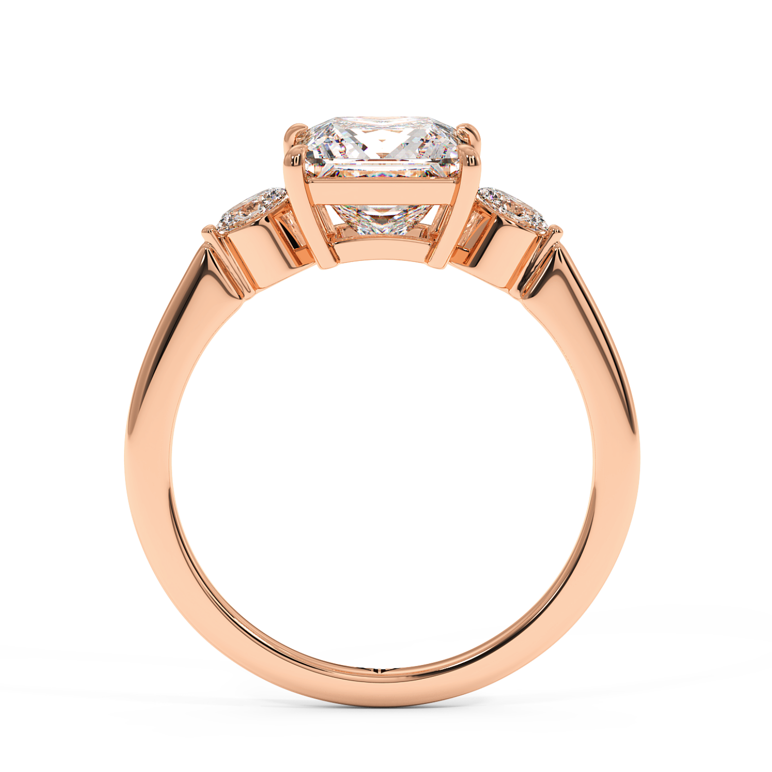 18K Rose Gold Montana Engagement Ring