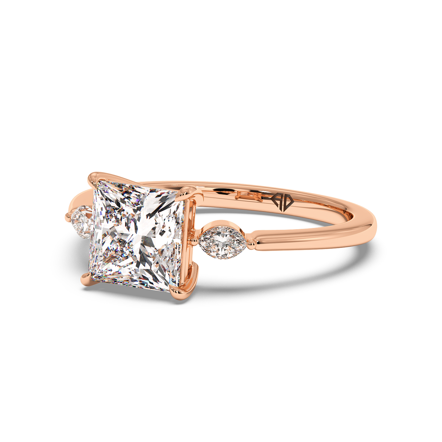 18K Rose Gold Montana Engagement Ring