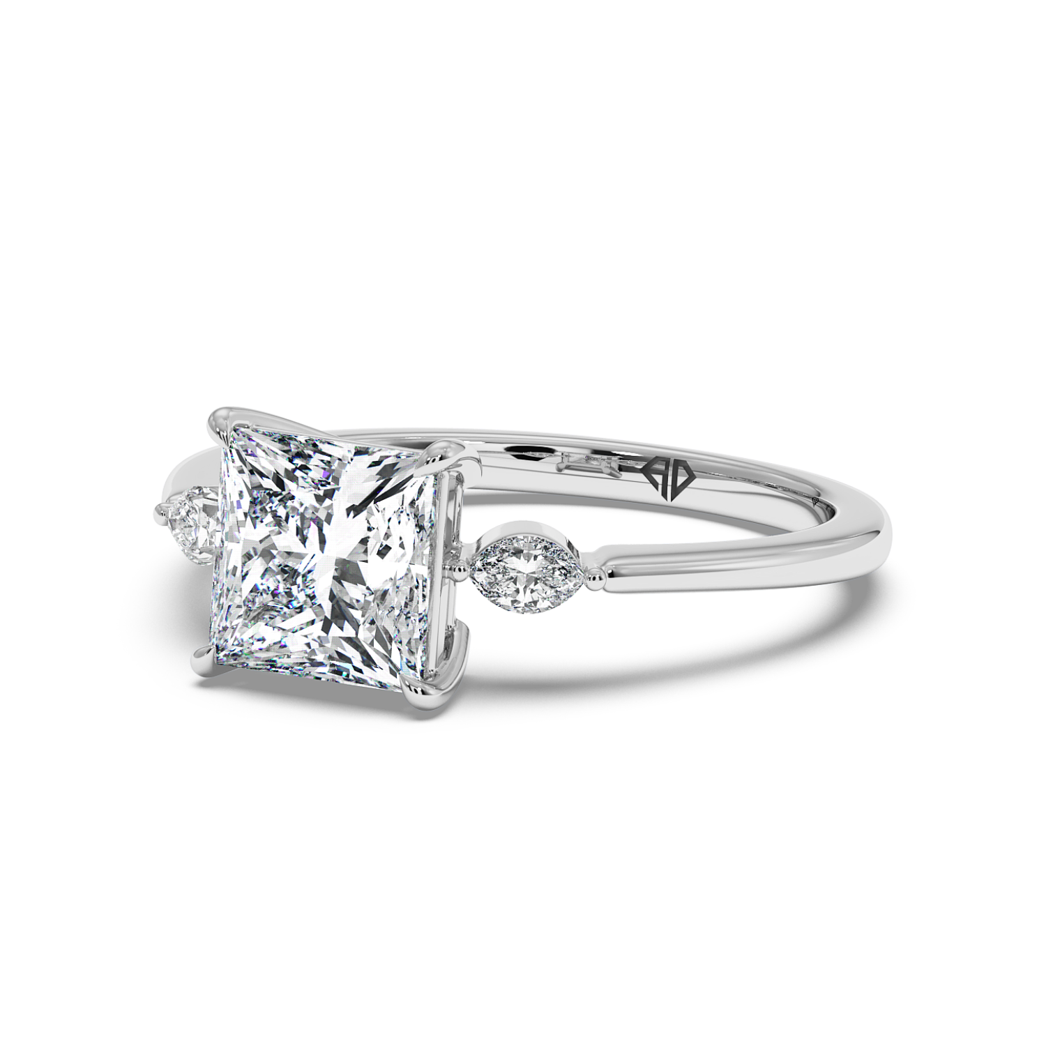 18K White Gold Montana Engagement Ring