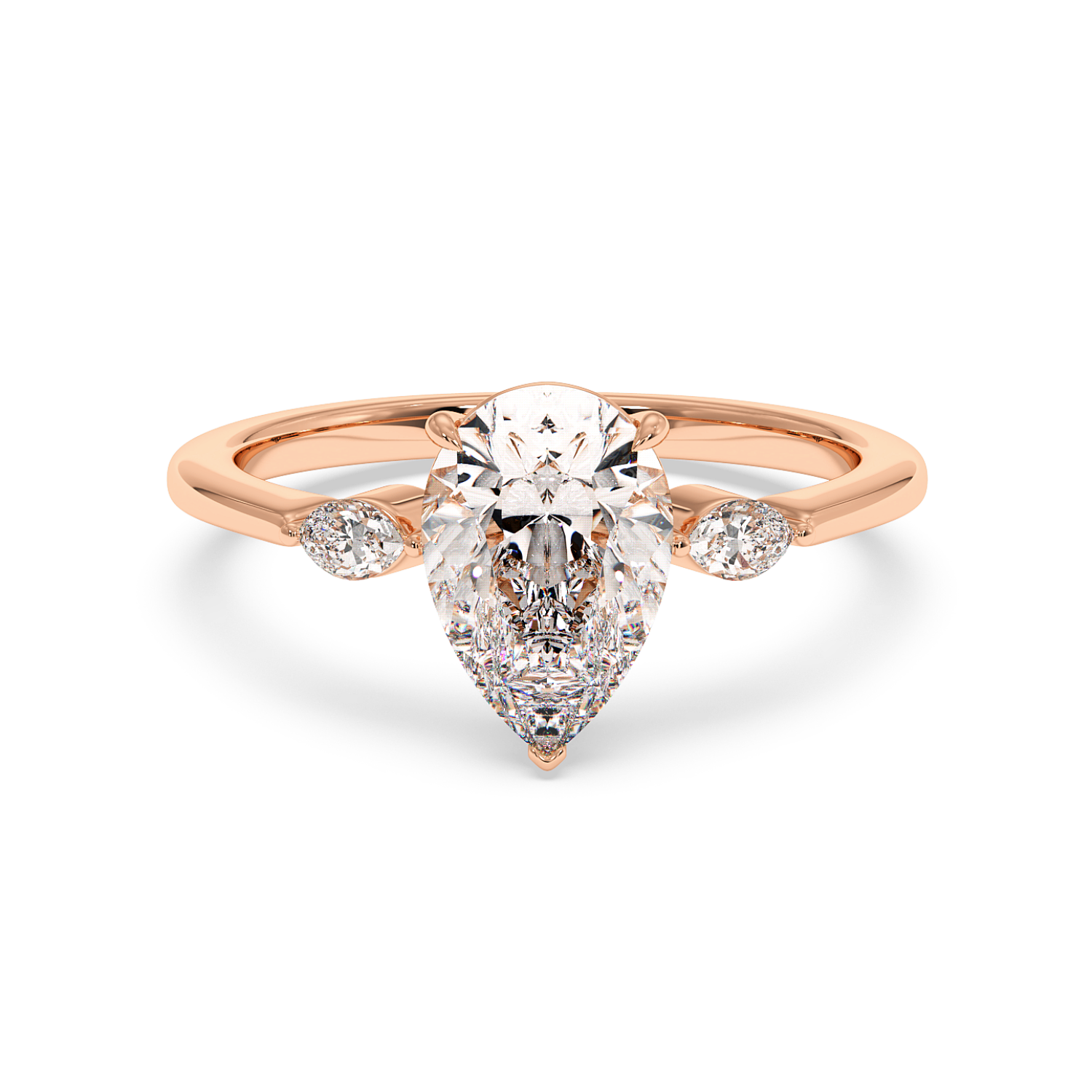 18K Rose Gold Montana Engagement Ring