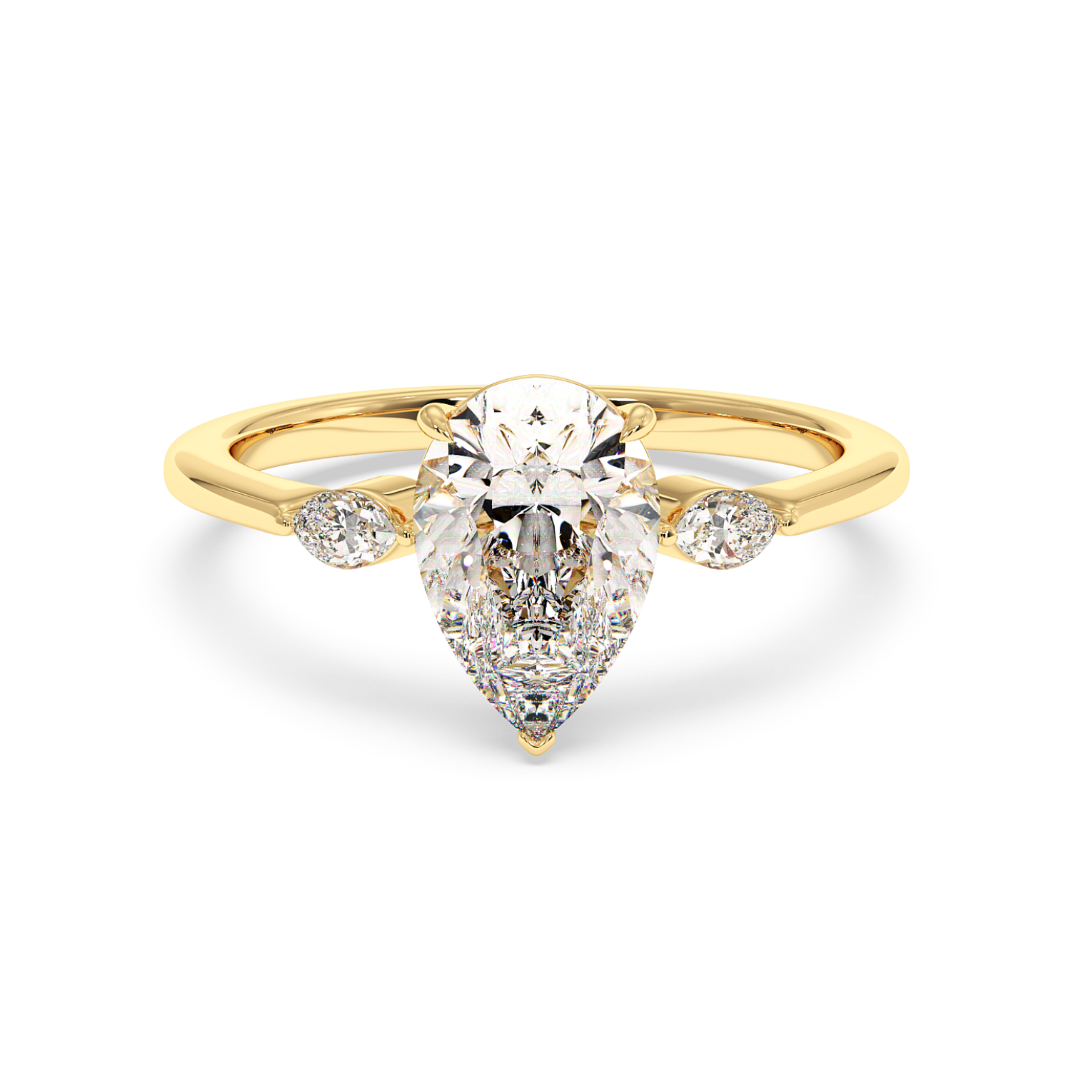 18K Yellow Gold Montana Engagement Ring