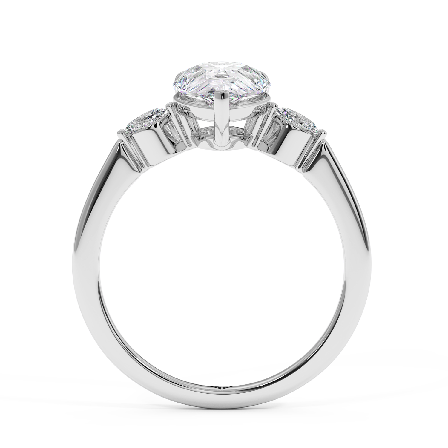 18K White Gold Montana Engagement Ring