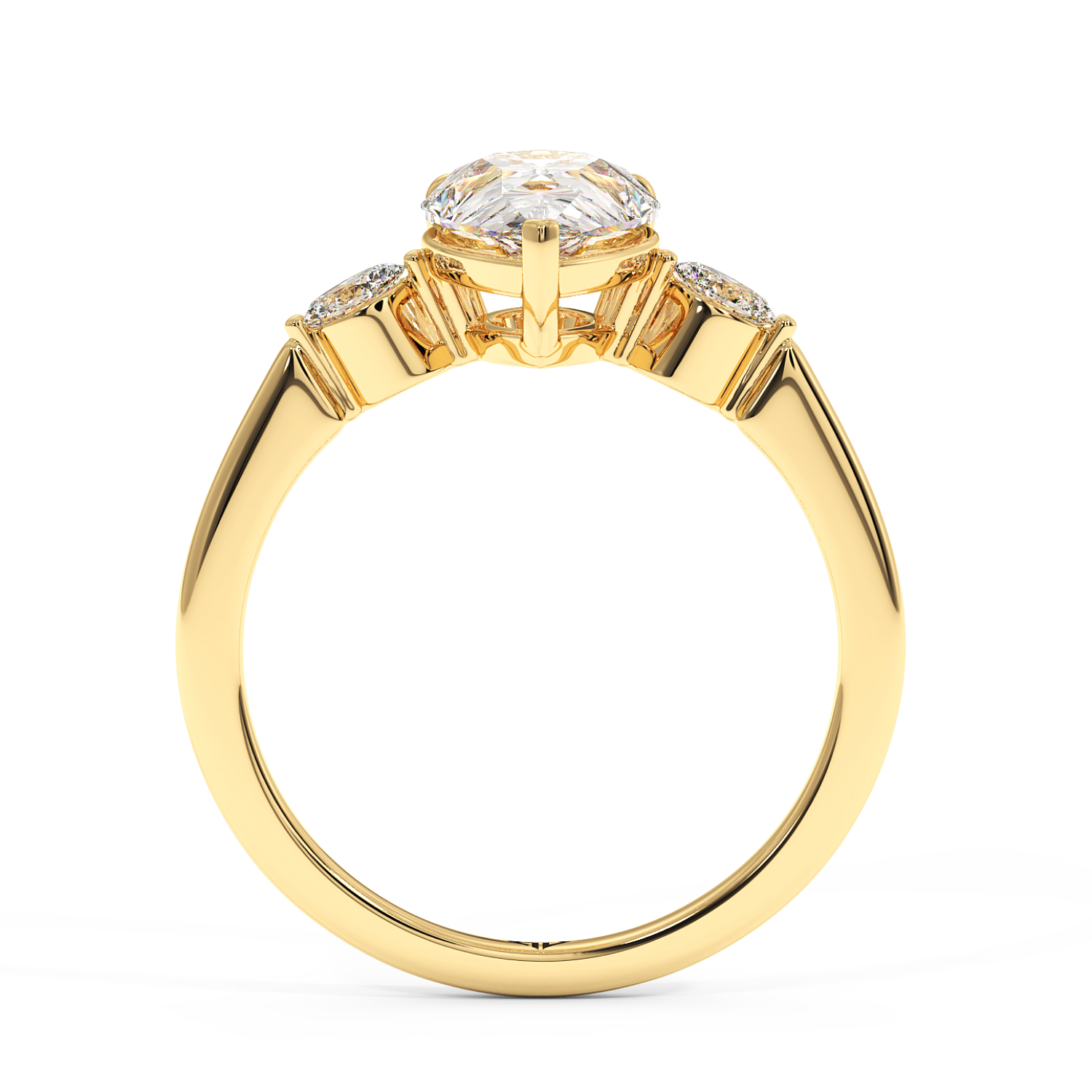 18K Yellow Gold Montana Engagement Ring