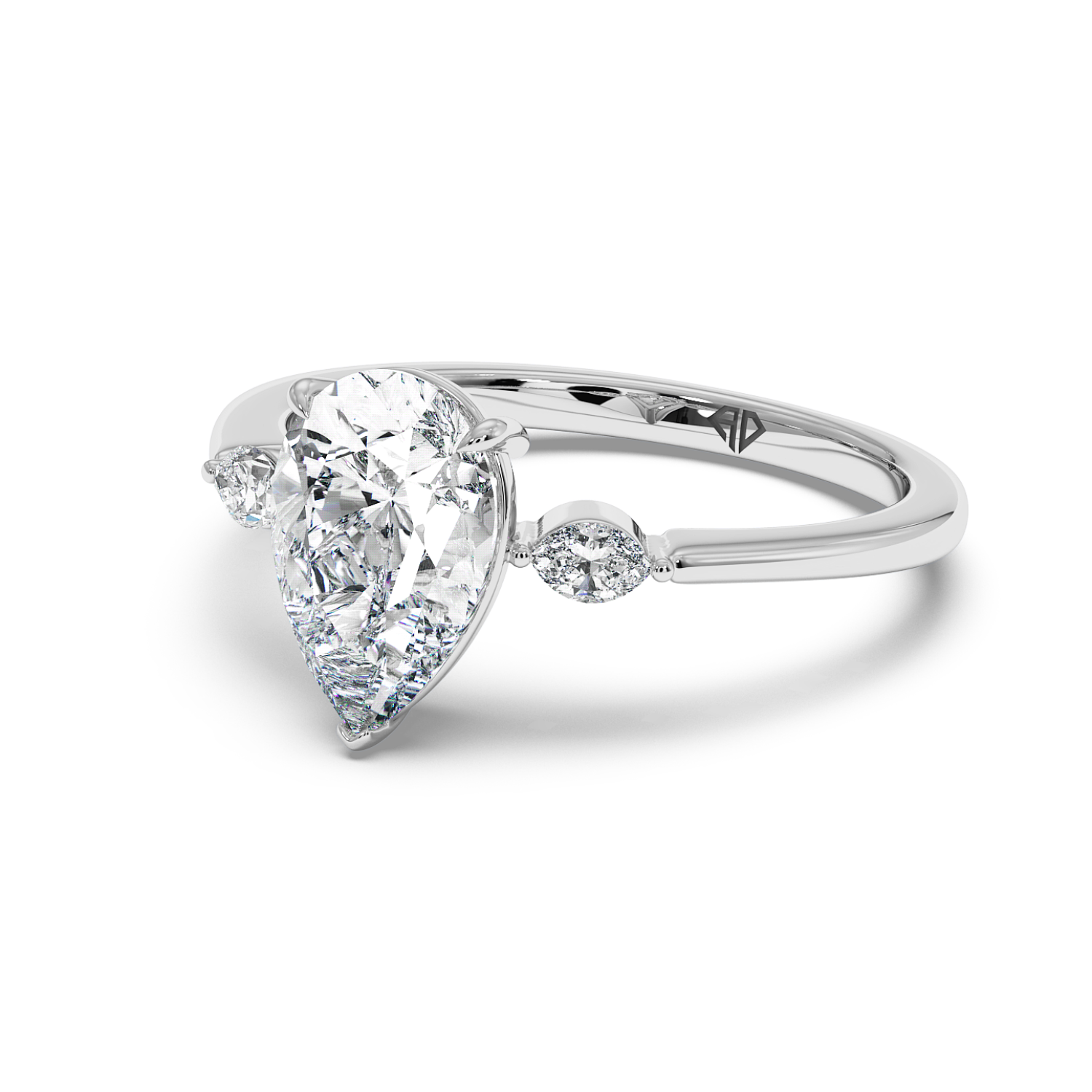 18K White Gold Montana Engagement Ring