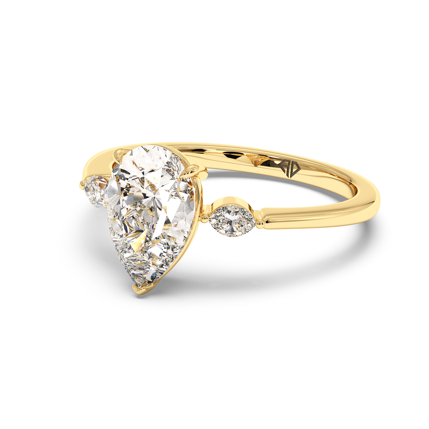 18K Yellow Gold Montana Engagement Ring