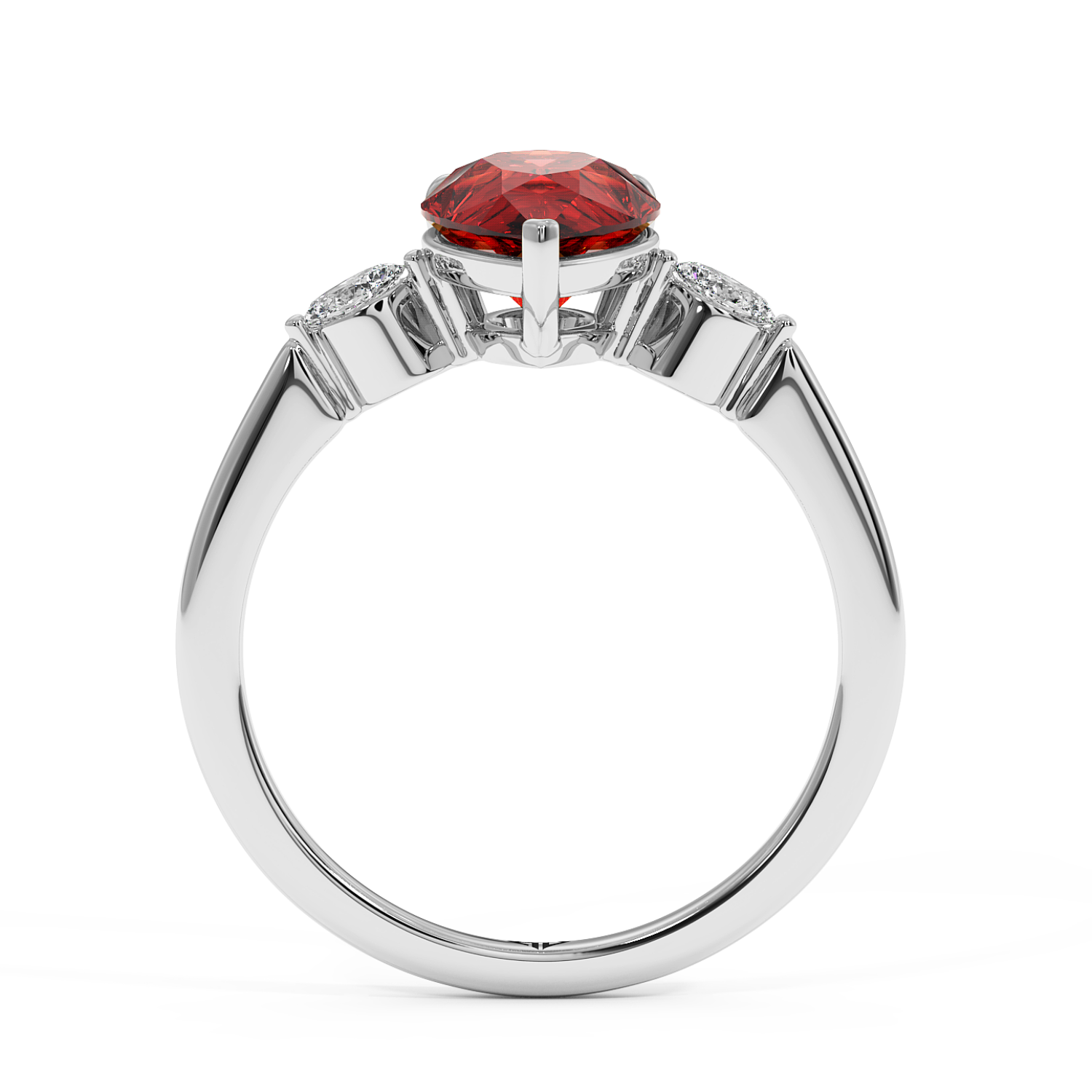 18K White Gold Montana Engagement Ring